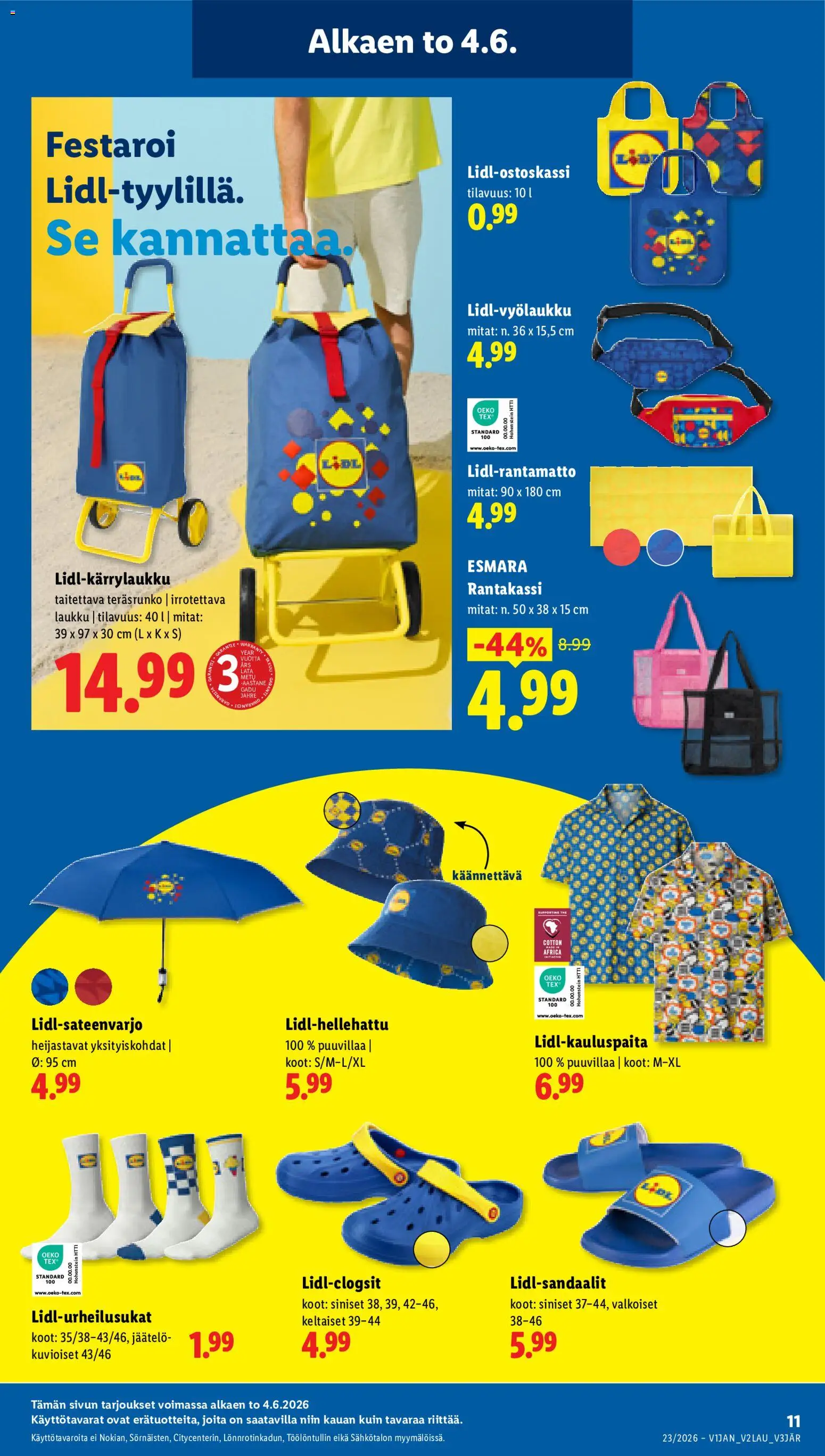 Lidl tarjoukset – voimassa 04.06.2026 alkaen | Sivu: 15 | Tuotteet: Laukku, Jäätelö