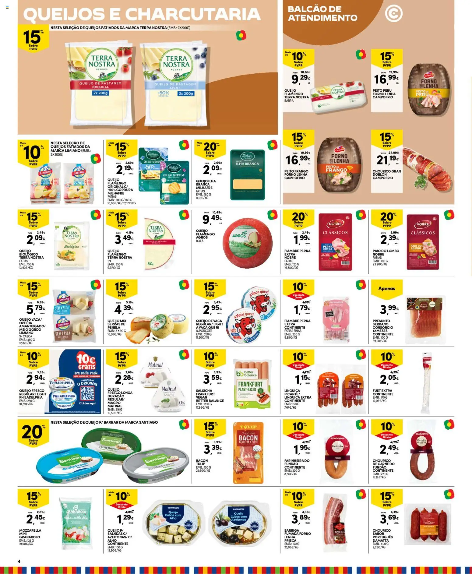Continente Madeira │ válido de 19.05.2026 | Página: 4 | Produtos: Frango, Peru, Queijo, Presunto