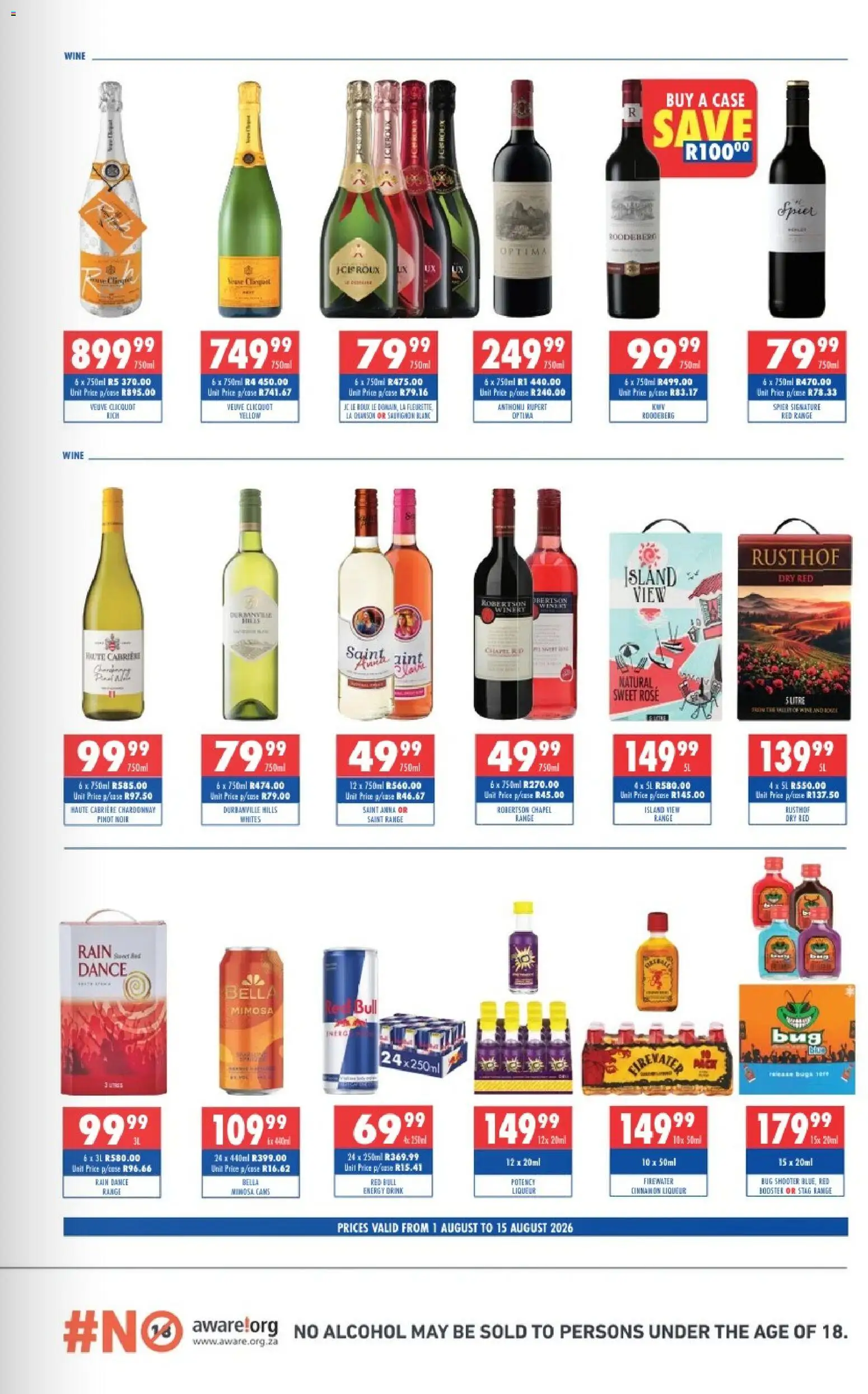 New Ultra Liquors catalogue – valid from 01/08/2026 | Page: 4 | Products: Case, Wine