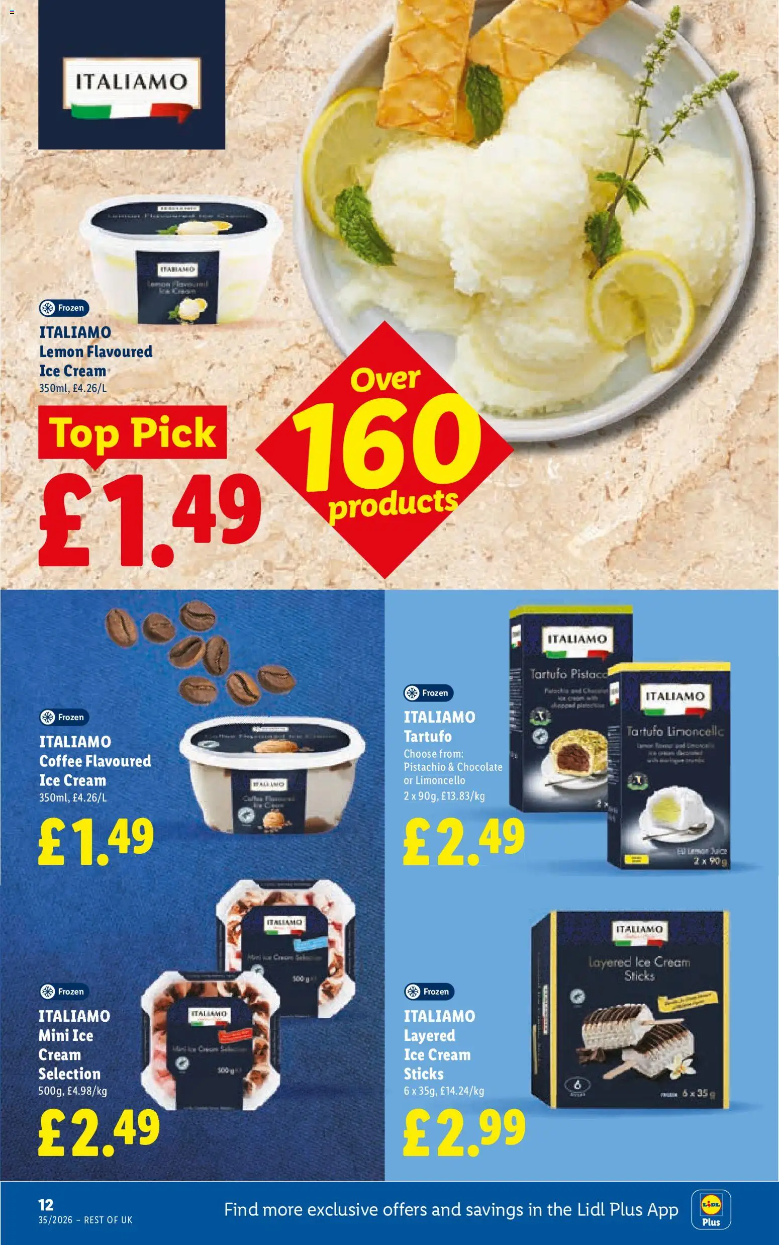 {H1} | Page: 14 | Products: Ice, Coffee, Cream, Ice cream