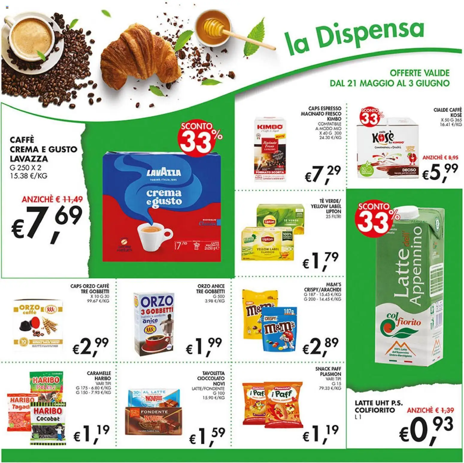 Volantino Coal del 21.05.2026 | Pagina: 18 | Prodotti: Crema, Tè, Latte, Macinato