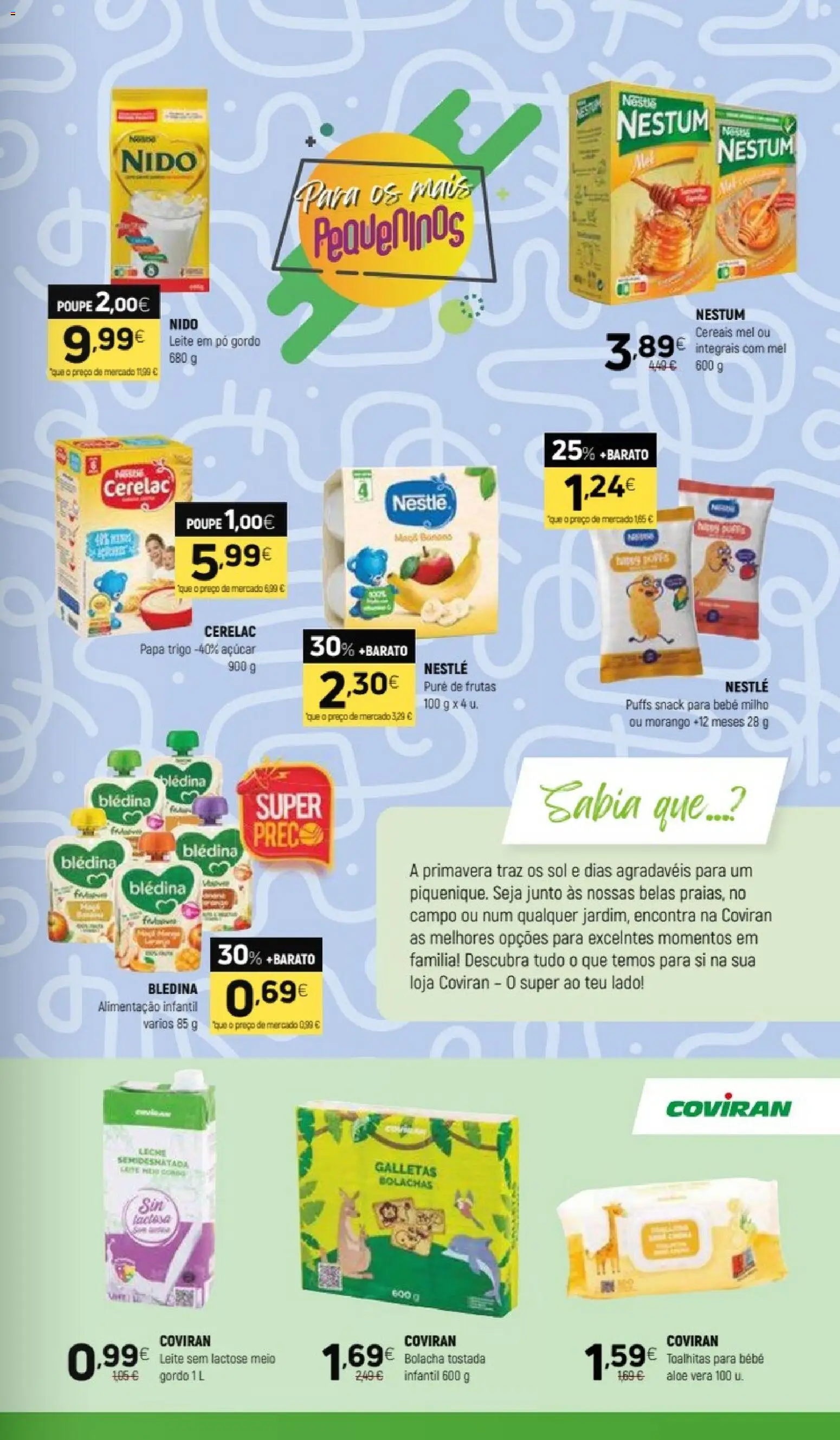 Coviran folheto │ válido de 19.05.2026 | Página: 9 | Produtos: Bolachas, Leite em pó, Açúcar, Milho