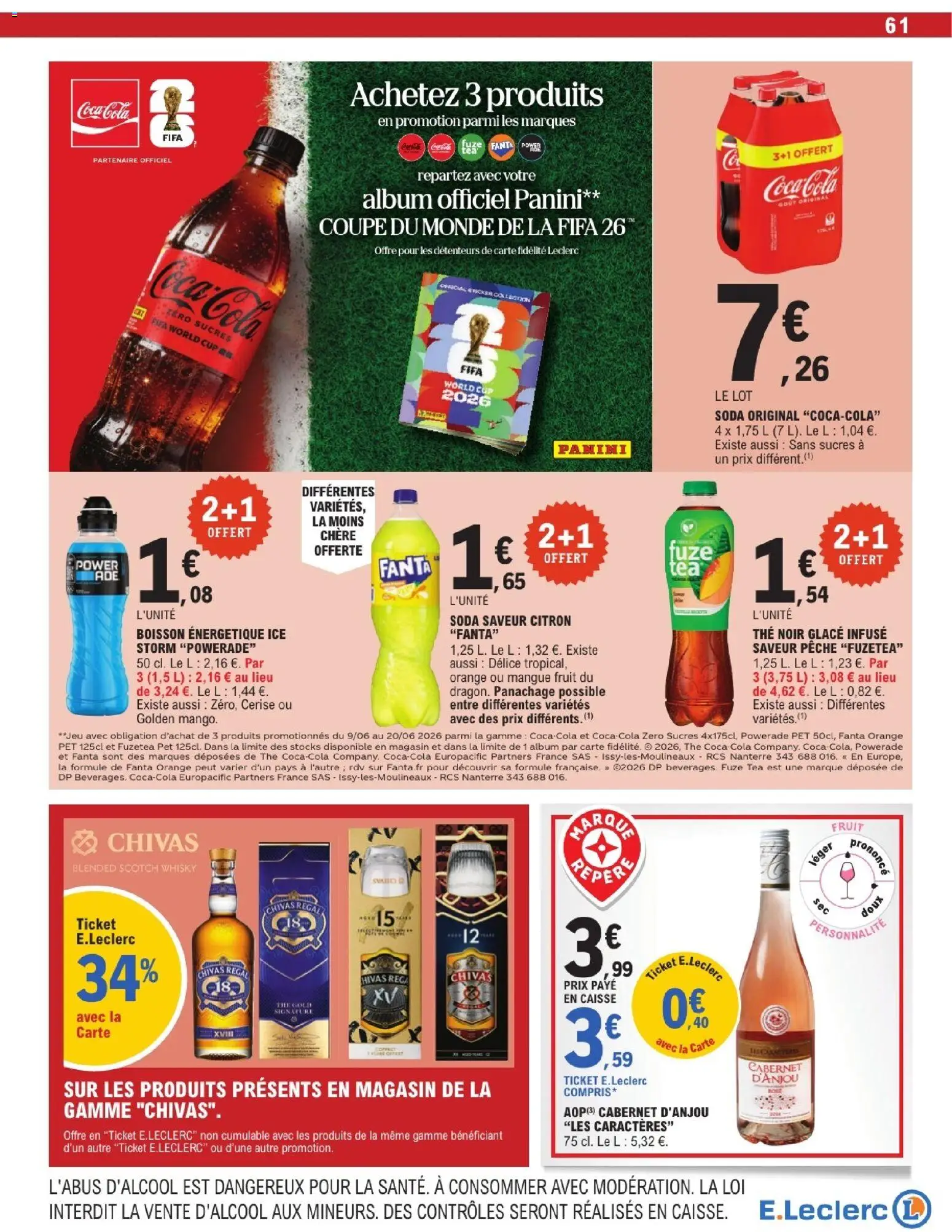 {H1} | Page: 61 | Produits: Panini, Citron, Pêche, Coca cola