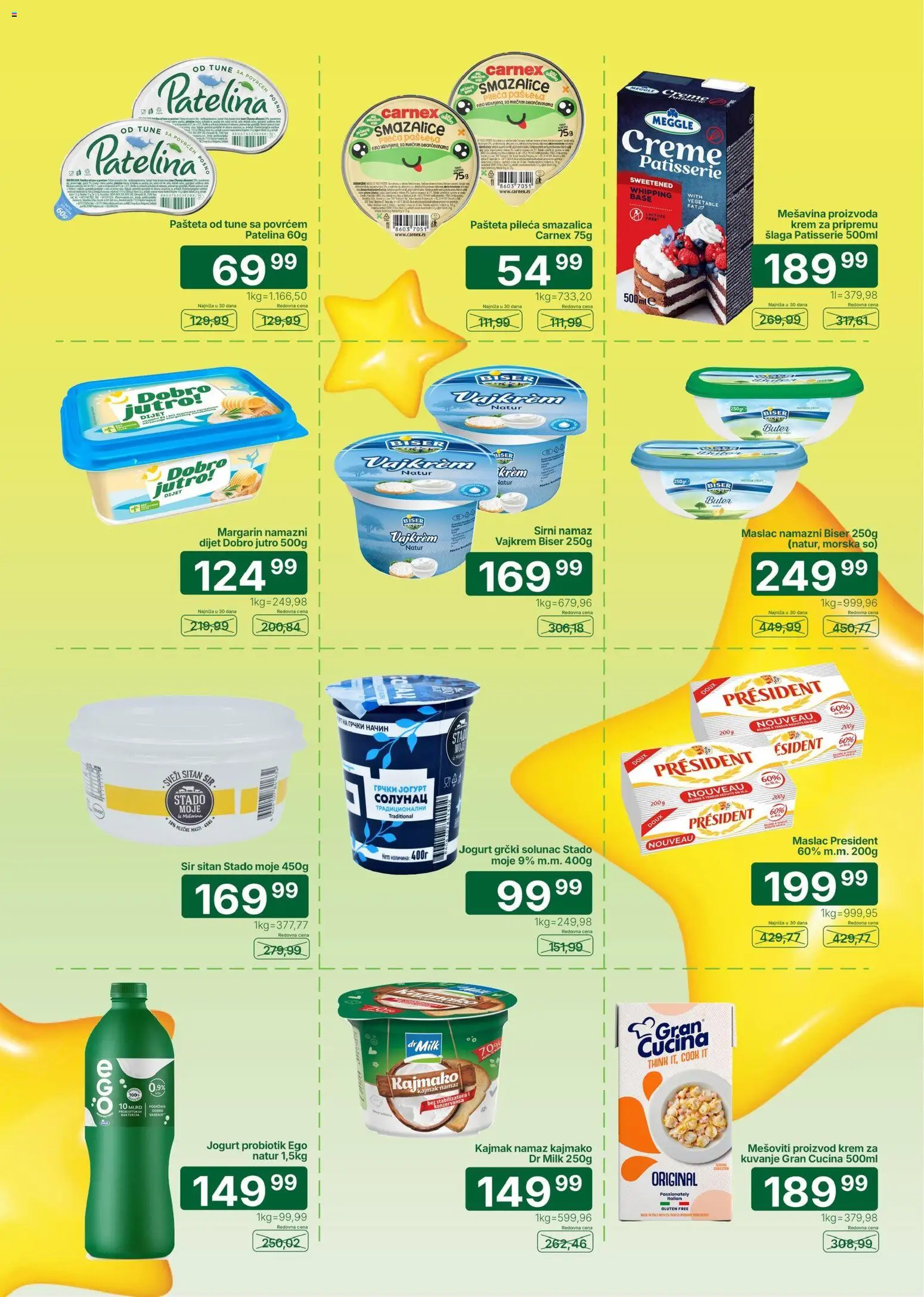 Univerexport katalog - važi od 17.08.2026 | Strana: 3 | Proizvode: Namaz, Sir, Jogurt, Krem