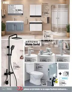 18.04.2026 tarihinden itibaren geçerli olan Bauhaus kataloğu önizlemesi | Sayfa: 8 | Ürünler: Kutu, Lavabo, Duş, Ayna