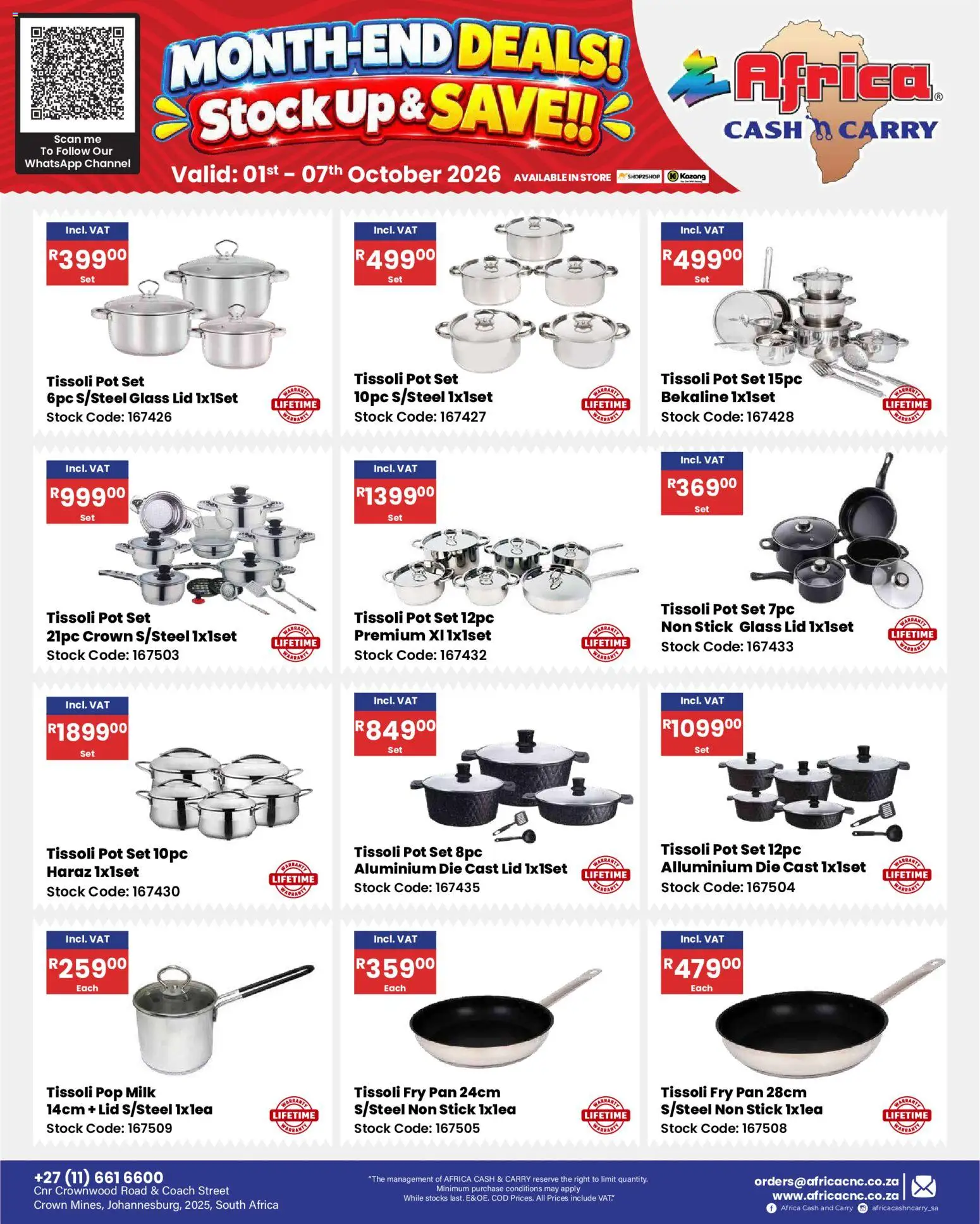 New Africa Cash & Carry catalogue – valid from 01/10/2026 | Page: 51 | Products: Milk, Stock