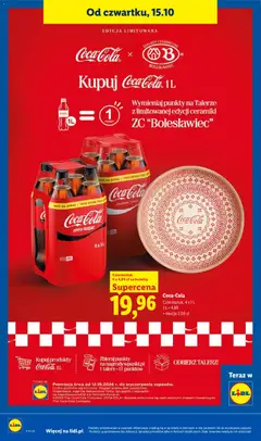 Pogląd oferty "Lidl gazetka" - ważna od 15.10.2026 | Strona: 94 | Produkty: Coca Cola zero, Coca cola, Talerze