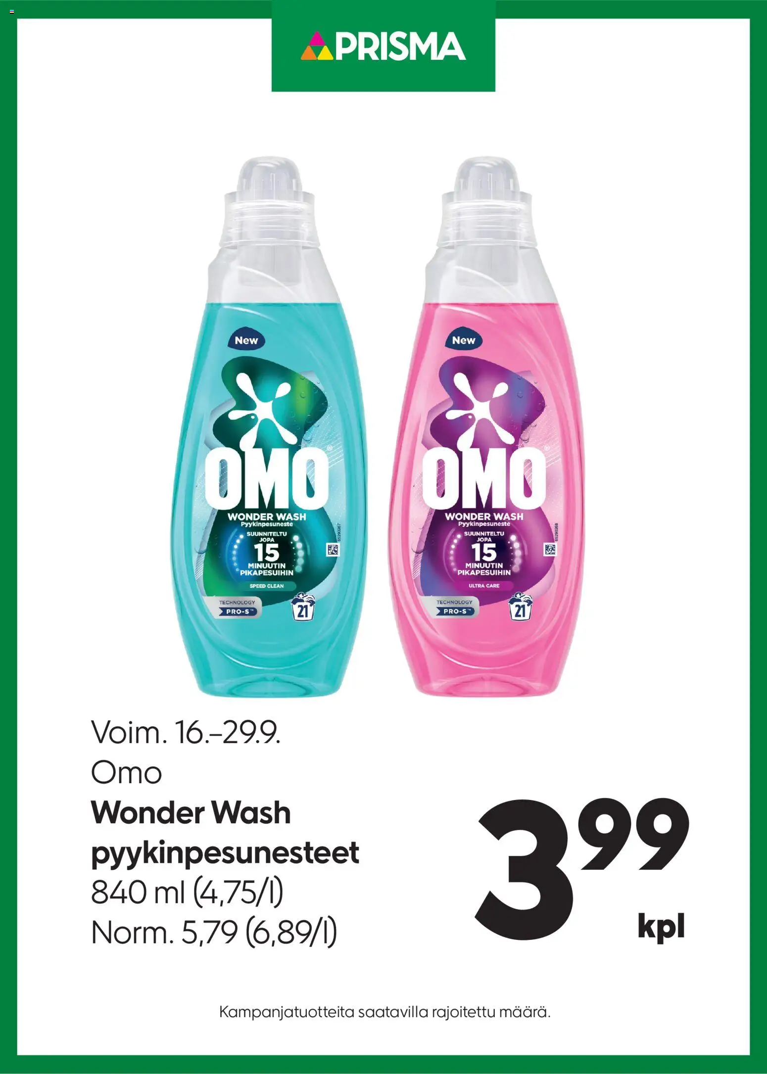 Prisma - Omo – voimassa 16/09/2026 alkaen | Sivu: 1