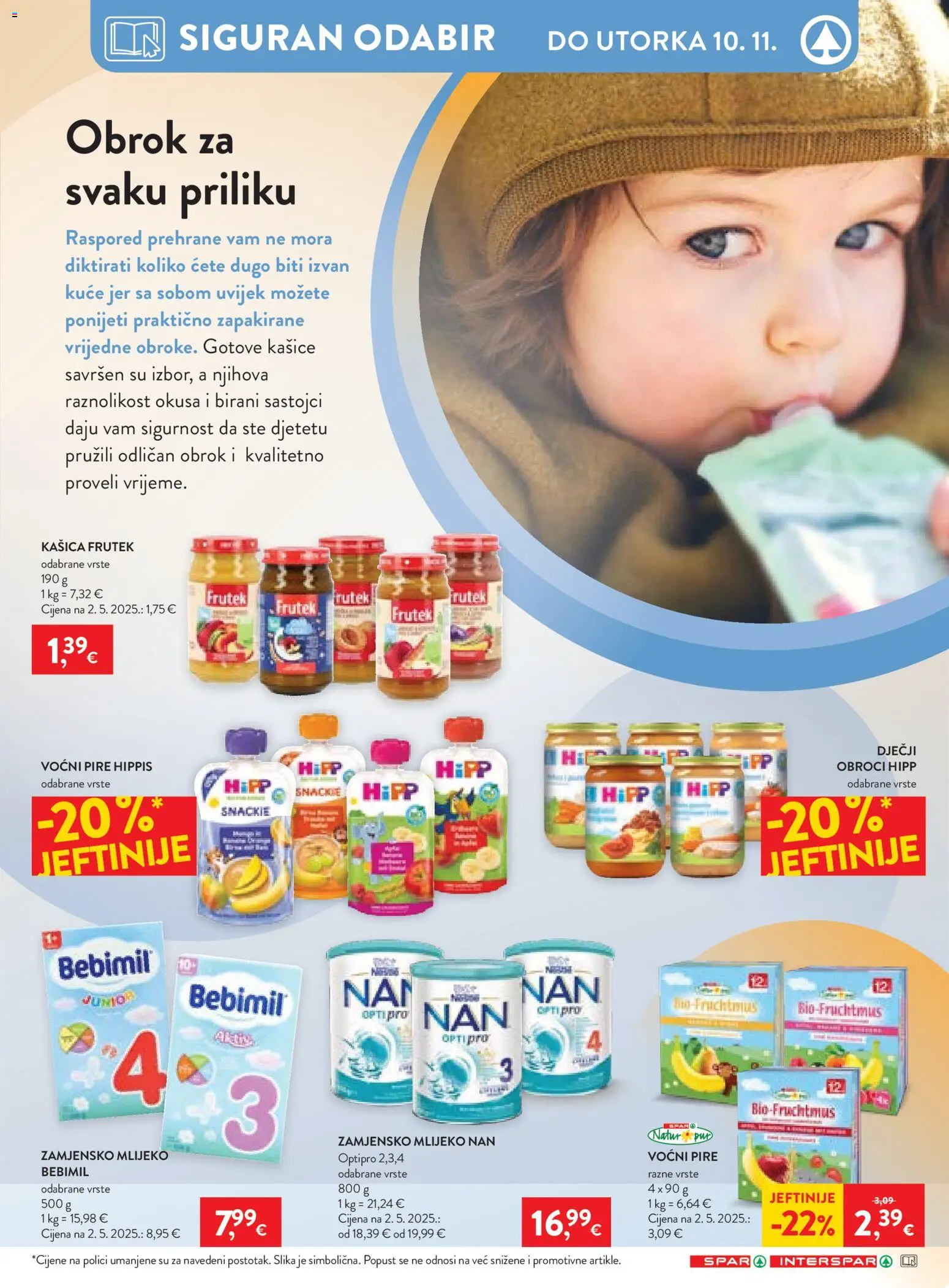 Interspar katalog | vrijedi od 28.10.2026 | Stranica: 13 | Proizvodi: Pire, Mlijeko, Kašice, Sastojci