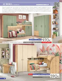 Anteprima del volantino Mondo Convenienza volantino valido a partire dal 01/07/2026 | Pagina: 78 | Prodotti: Scaletta, Letto