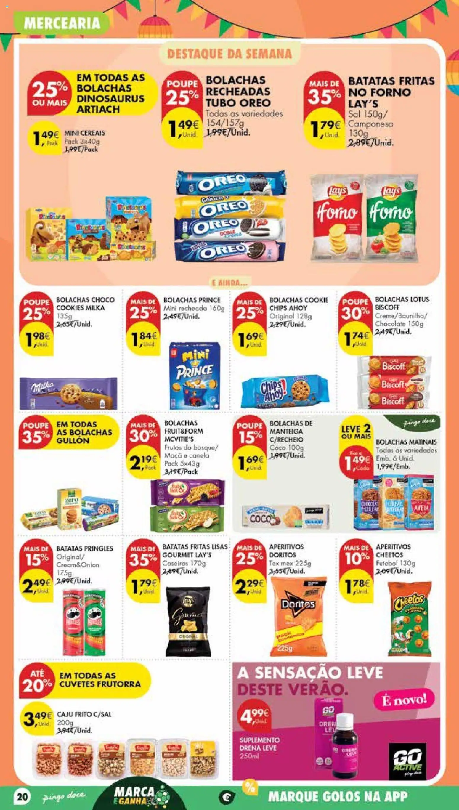 Pingo Doce Poupe Esta Semana Madeira │ válido de 23/06/2026 | Página: 20 | Produtos: Bolachas, Manteiga, Maça, Chocolate