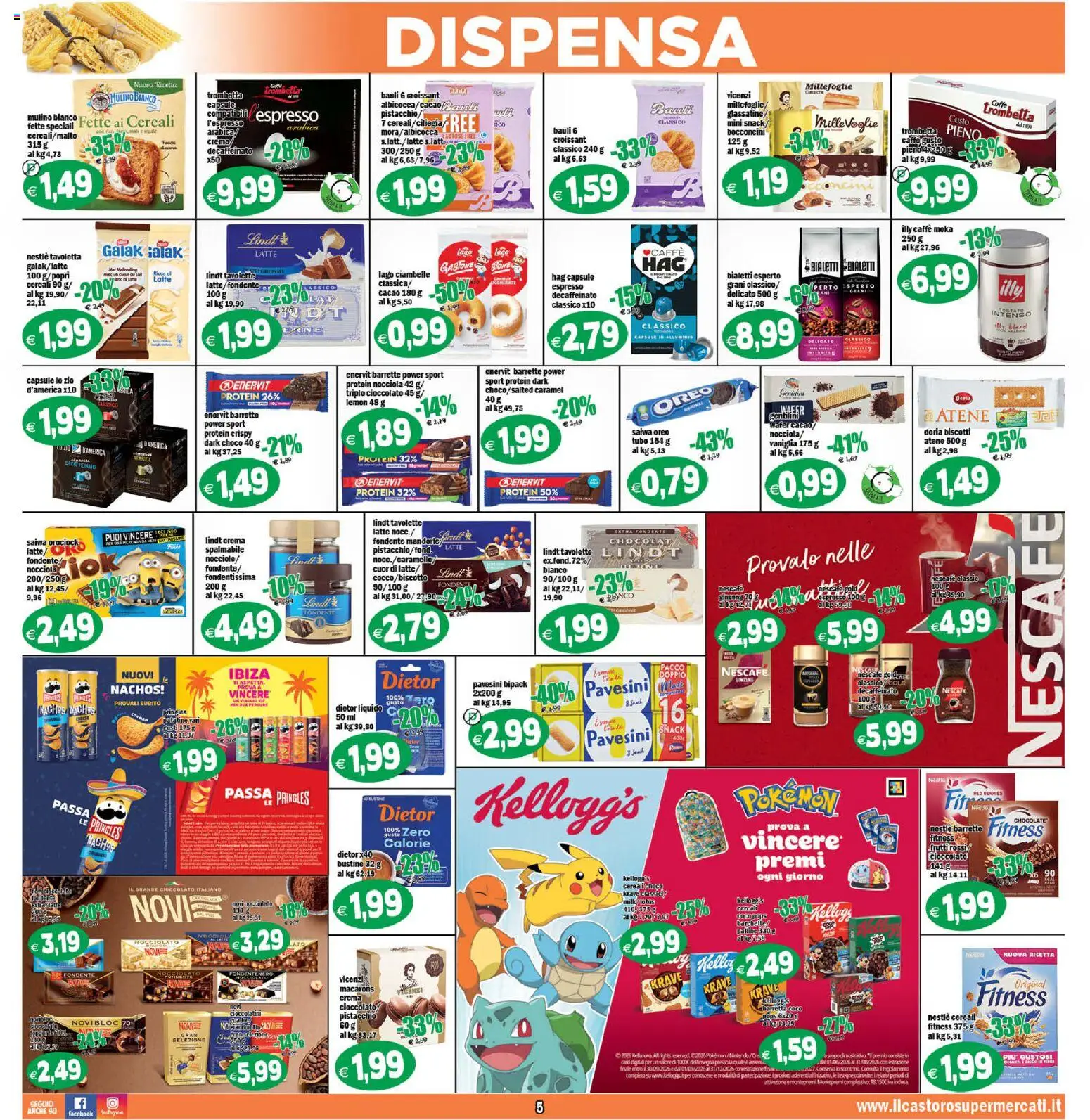 Volantino Il Castoro del 02/10/2026 | Pagina: 5 | Prodotti: Macarons, Tavoletta, Oreo, Nescafé