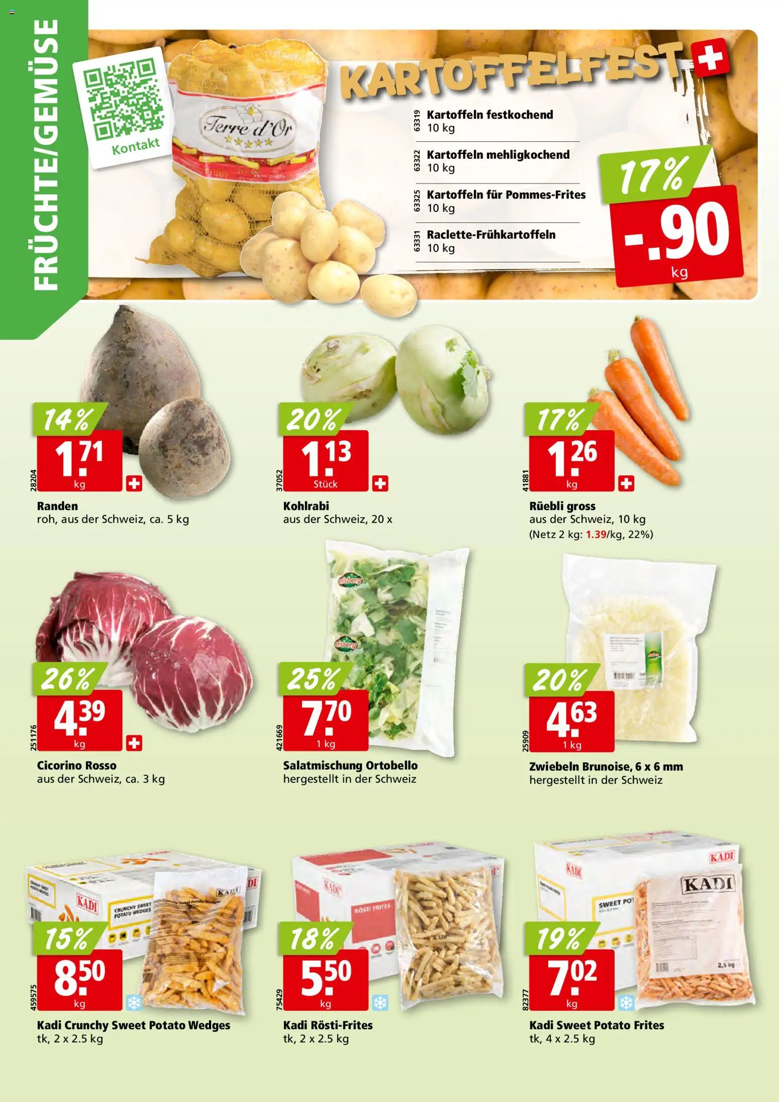Aligro aktionen Schlieren, Gossau SG, Frauenfeld, Rapperswil-Jona, Sargans, Bern – gültig ab 14.09.2026 | Seite: 2 | Produkte: Kartoffeln, Zwiebeln