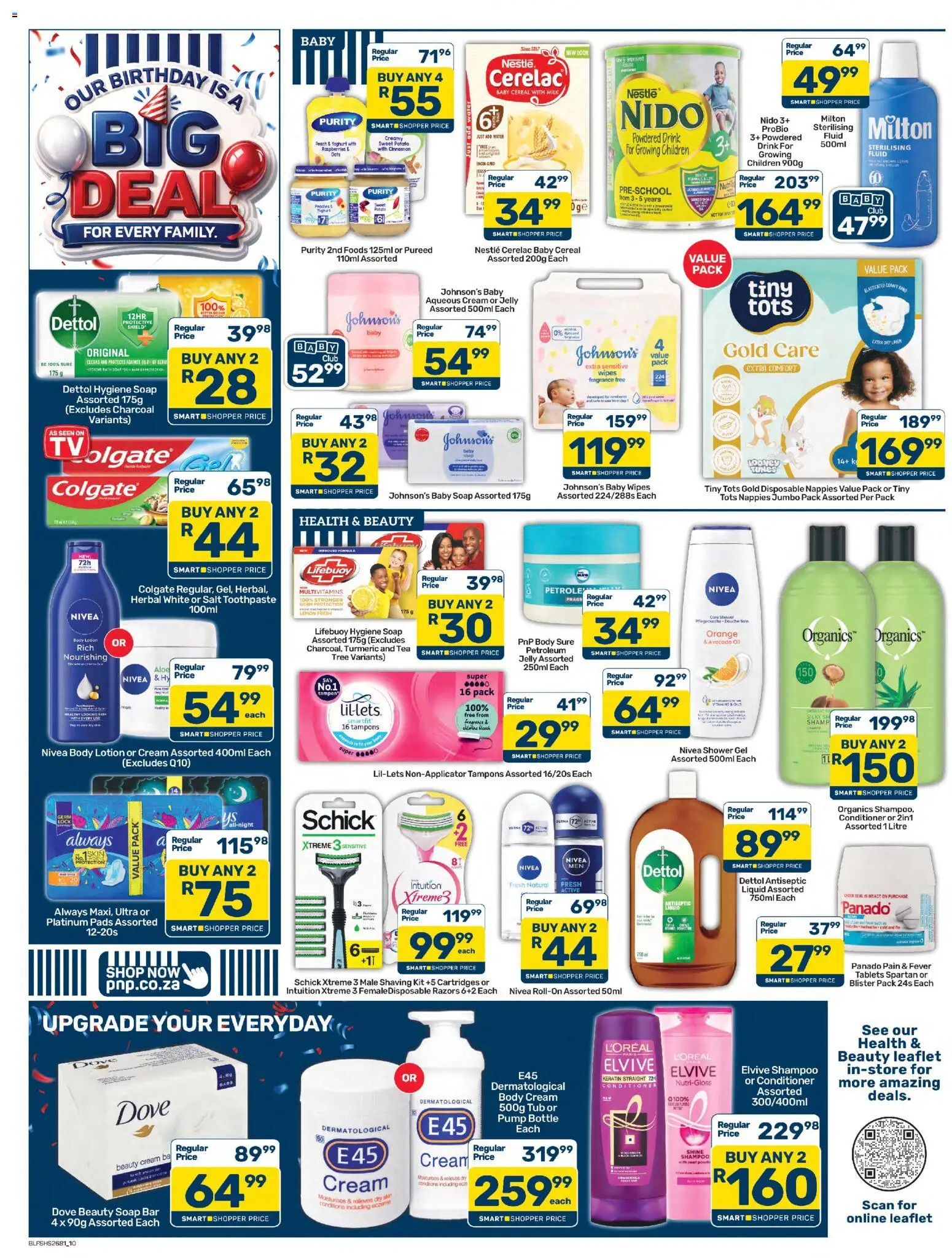 New Pick n Pay catalogue – valid from 24/07/2026 | Page: 10 | Products: Fragrance, Body cream, Soap, Nappies