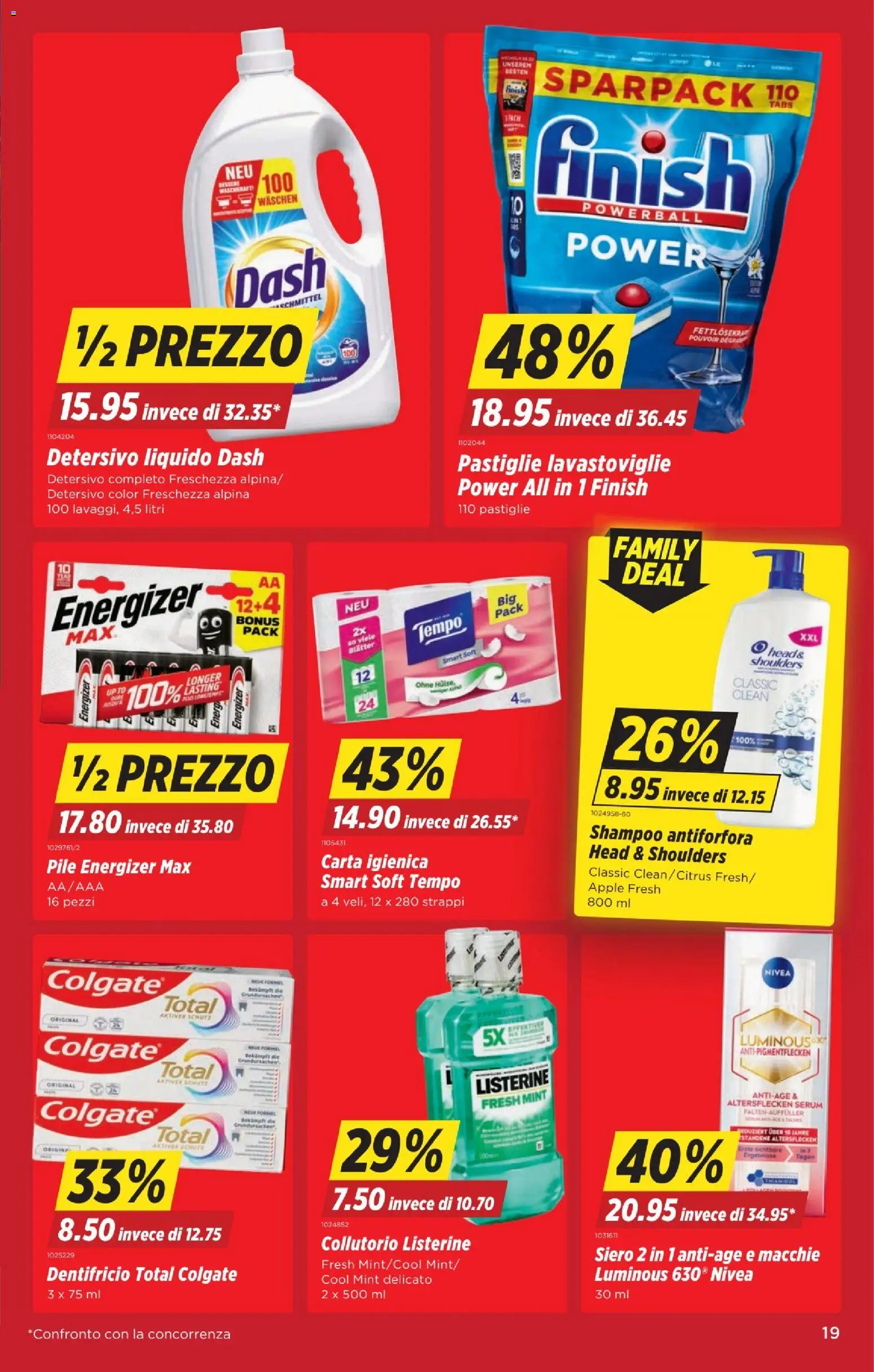 Denner aktionen IT – gültig ab 29.10.2026 | Seite: 19 | Produkte: Serum, Shampoo, Apple