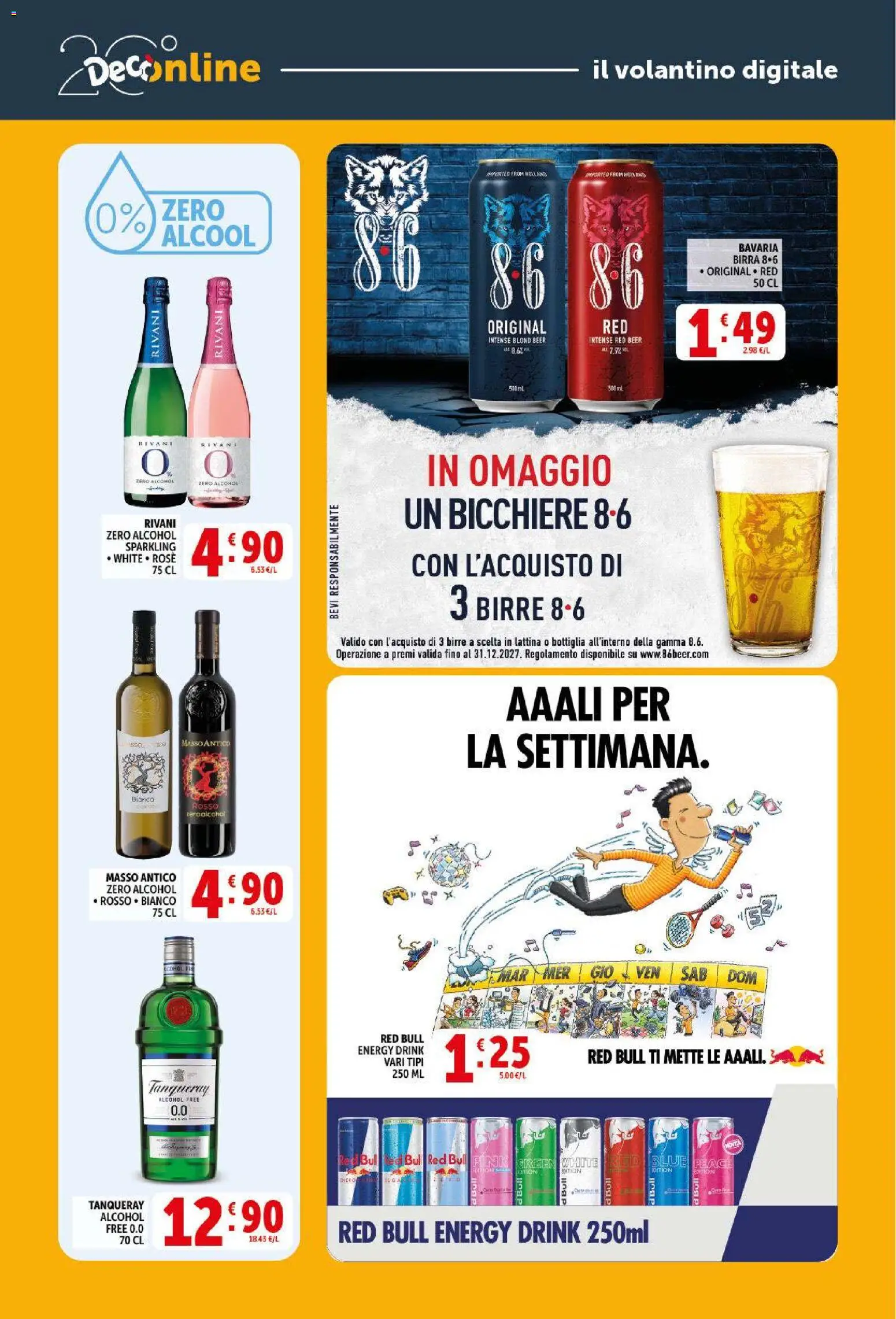 Volantino Decò del 09.04.2026 | Pagina: 33 | Prodotti: Birra, Red Bull, Bottiglia