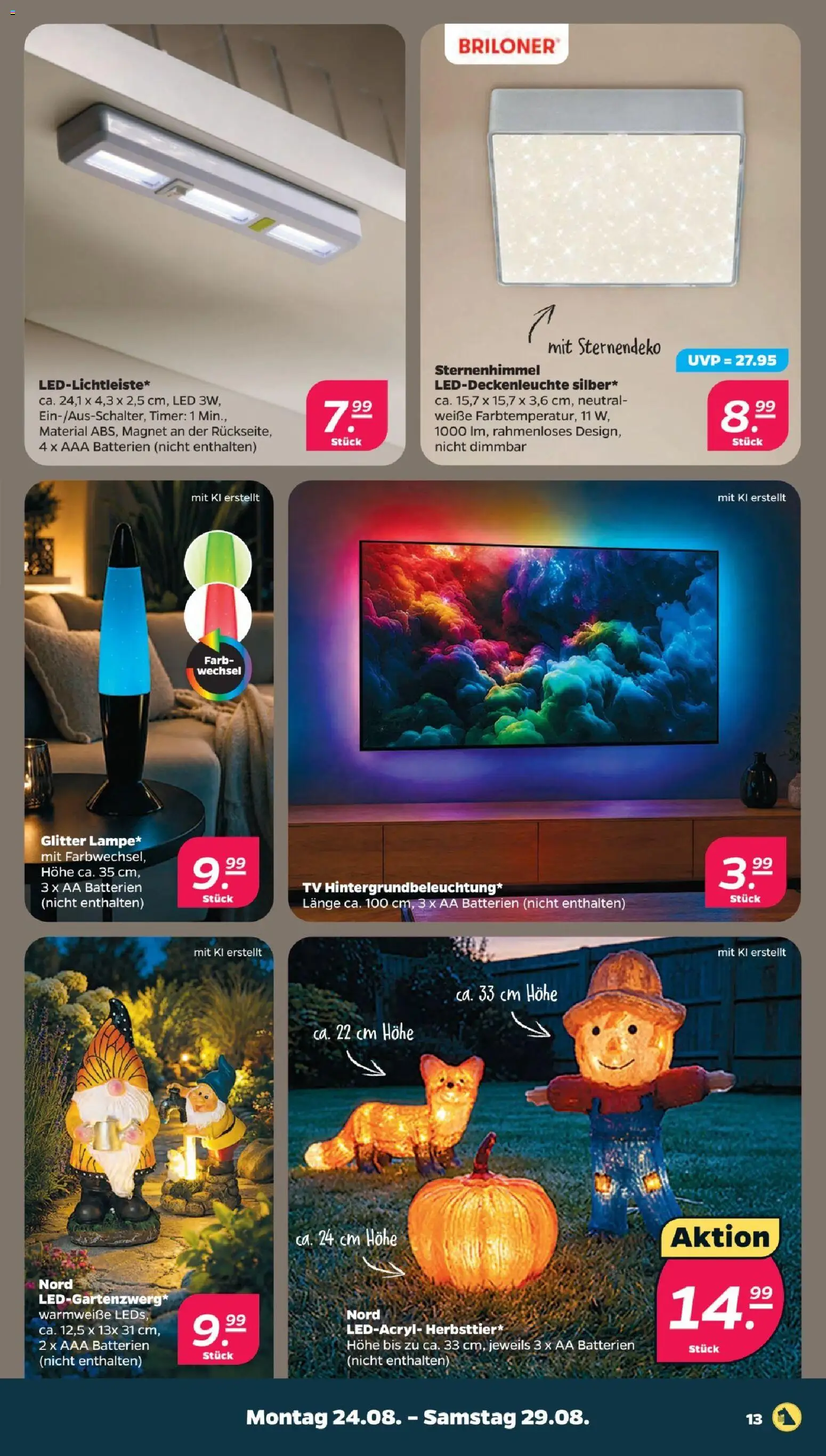 Netto Prospekt – gültig ab 23.08.2026 | Seite: 15 | Produkte: Batterien, TV