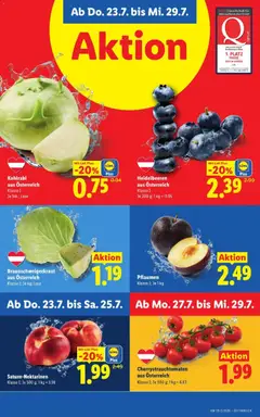 Lidl - Flugblatt ab 23.07.2026 gültig | Seite: 42 | Produkte: Gemüse, Obst