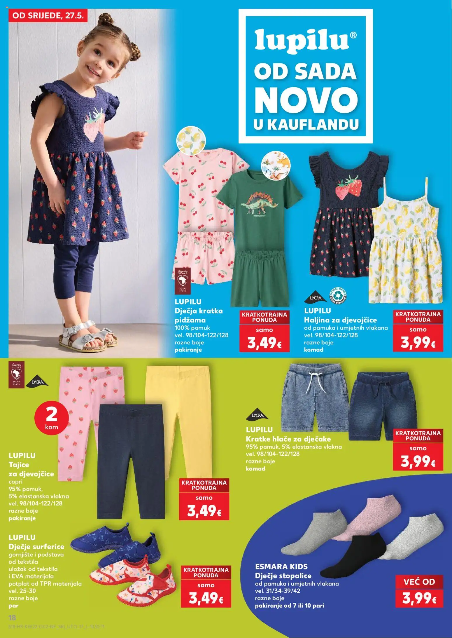 Kaufland katalog | vrijedi od 27.05.2026 | Stranica: 18 | Proizvodi: Hlače, Kratke hlače, Tajice, Haljina