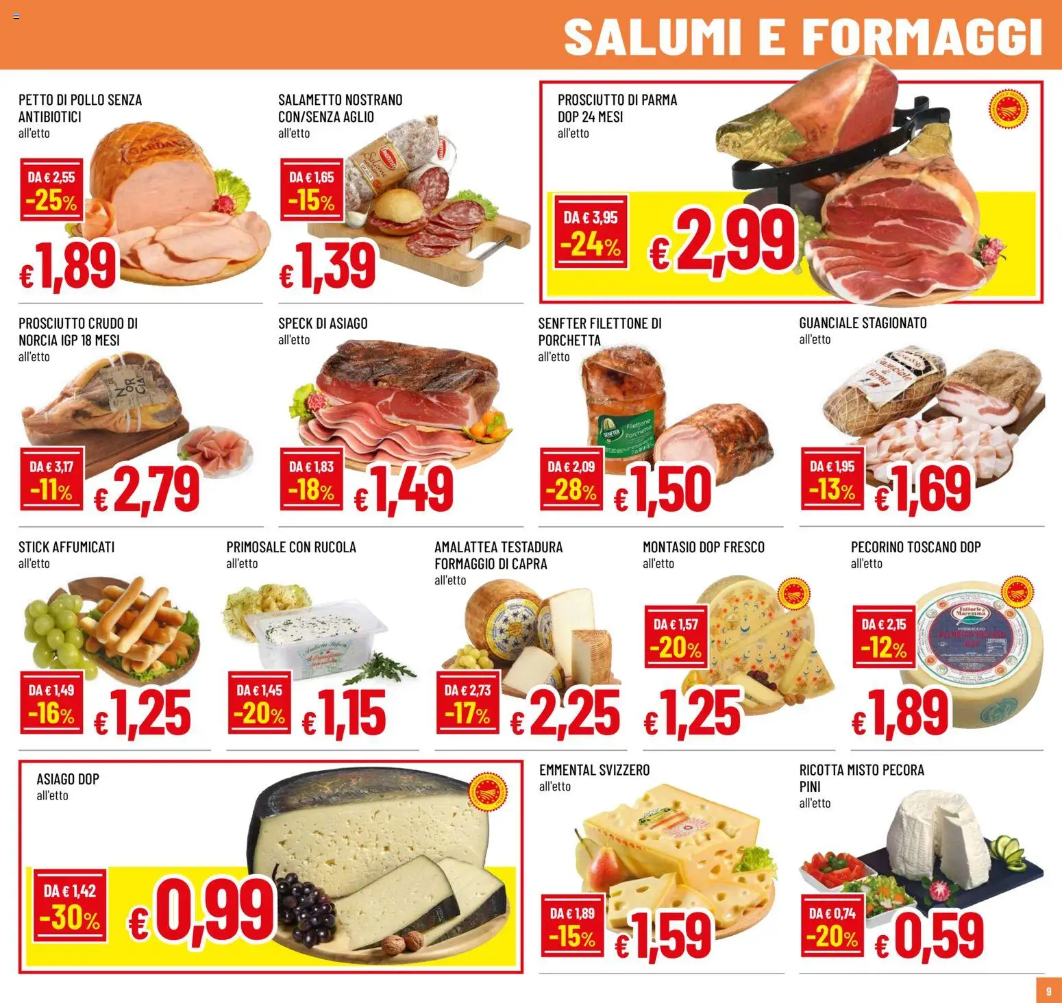 Volantino Galassia del 02/07/2026 | Pagina: 9 | Prodotti: Speck, Aglio, Pecorino, Guanciale