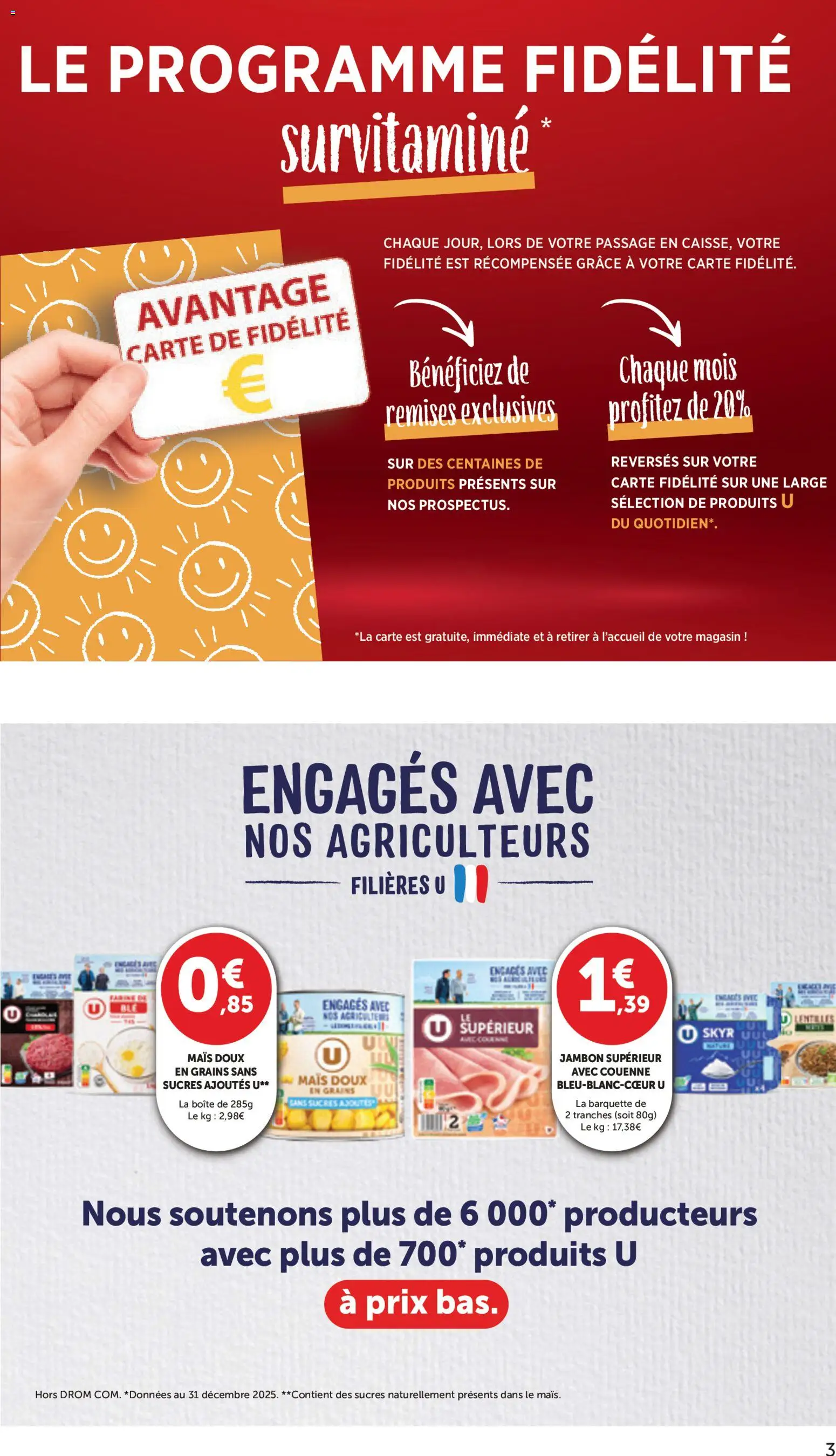 {H1} | Page: 3 | Produits: Farine, Mais, Jambon, Skyr
