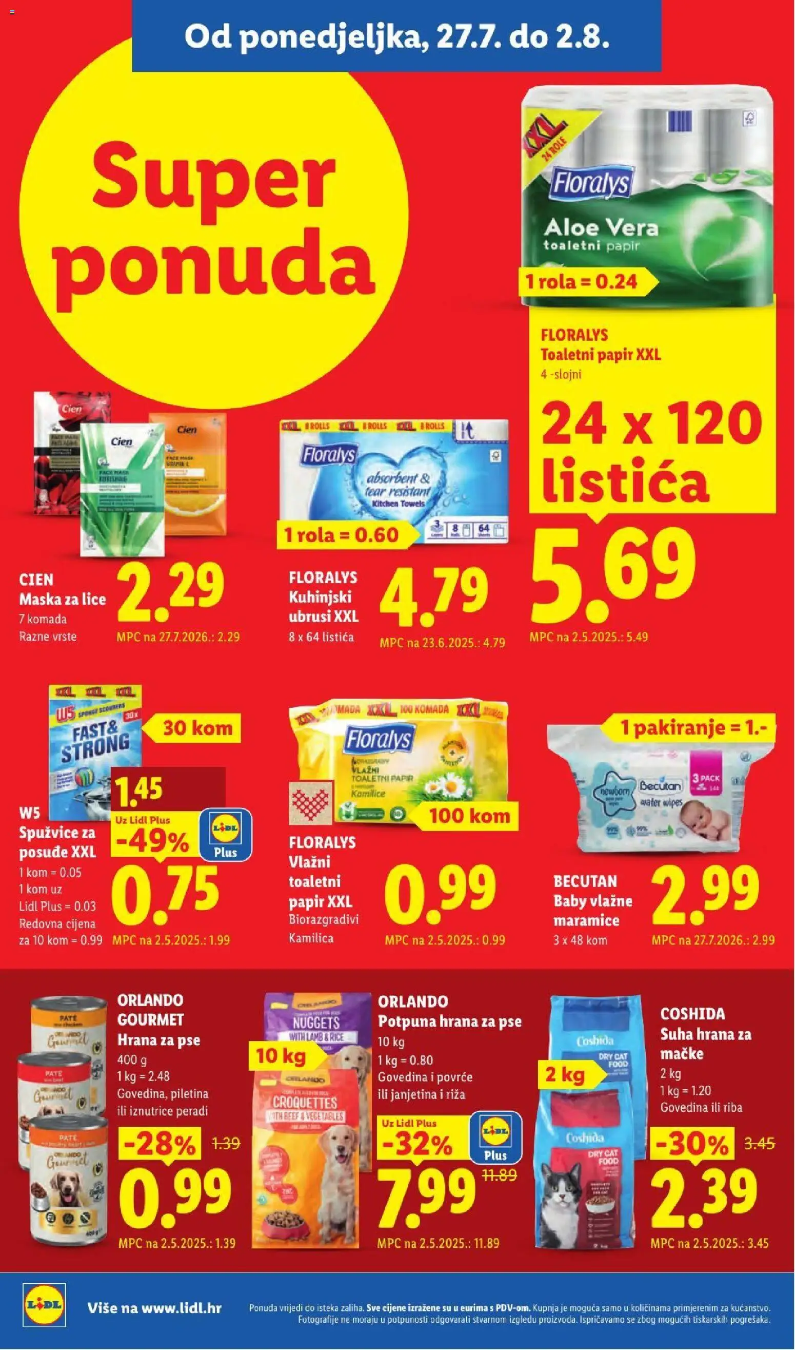 Lidl katalog | vrijedi od 23.07.2026 | Stranica: 22 | Proizvodi: Janjetina, Role, Riža, Povrće