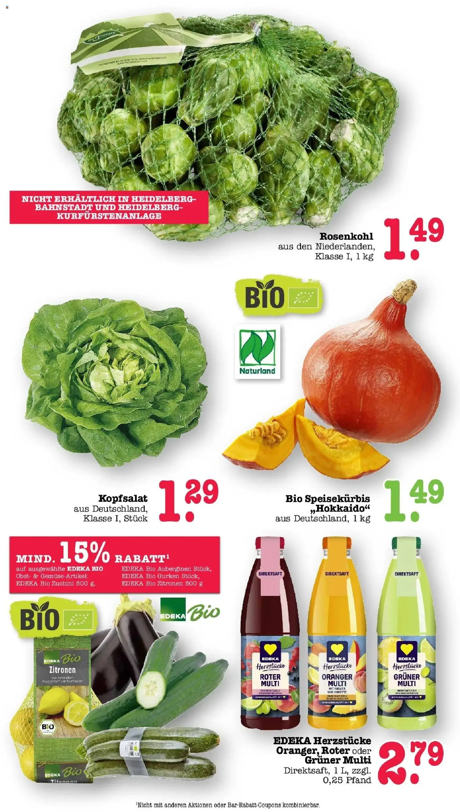 Edeka Prospekt Heidelberg (ab 19.10.2026) » Angebote Online | Seite: 25 | Produkte: Met, Karotte, Gurken, Zitronen