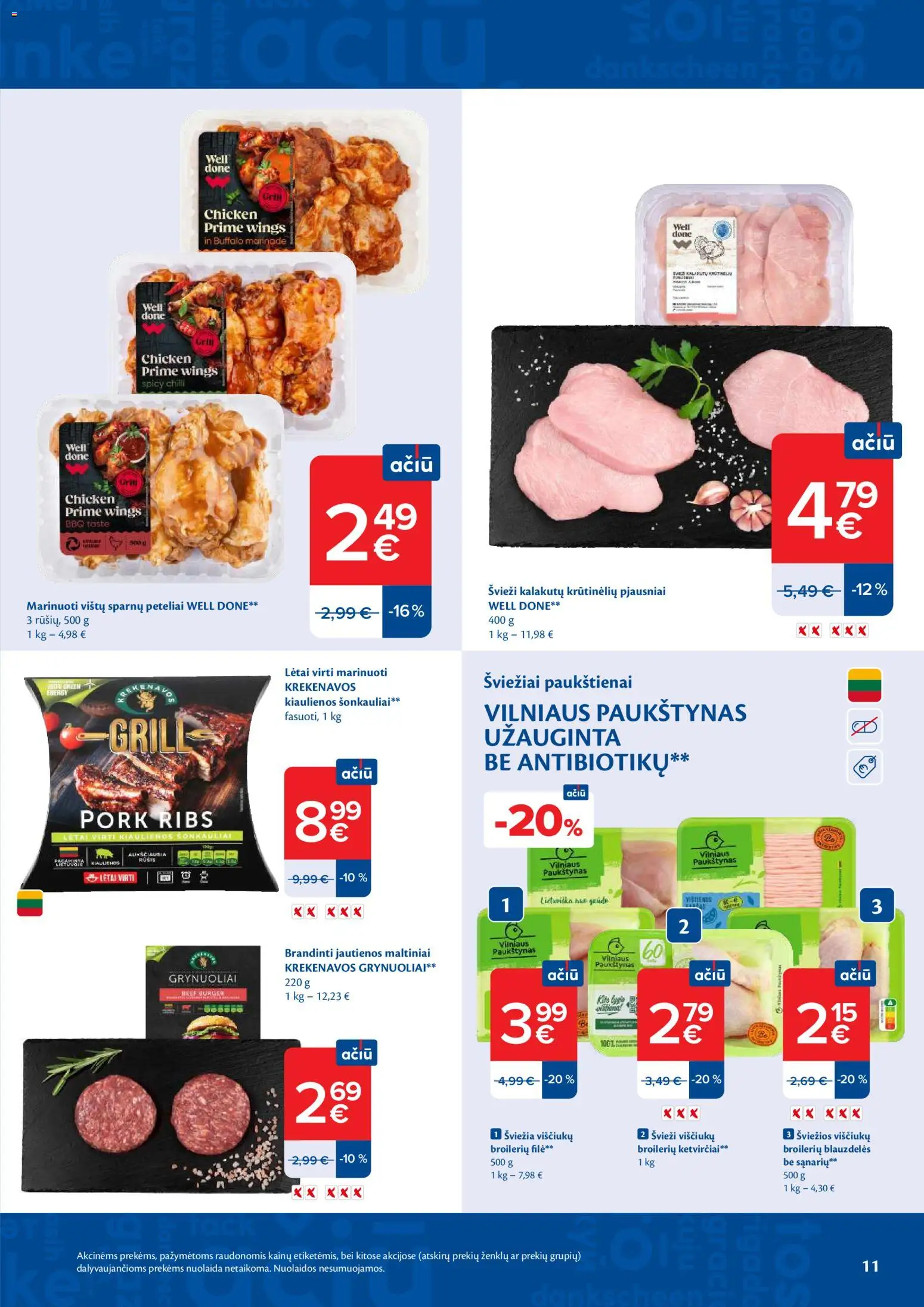 MAXIMA akcijos nuo 2026.09.15 | Puslapis: 11 | Prekių: Kiaulienos, Jautienos