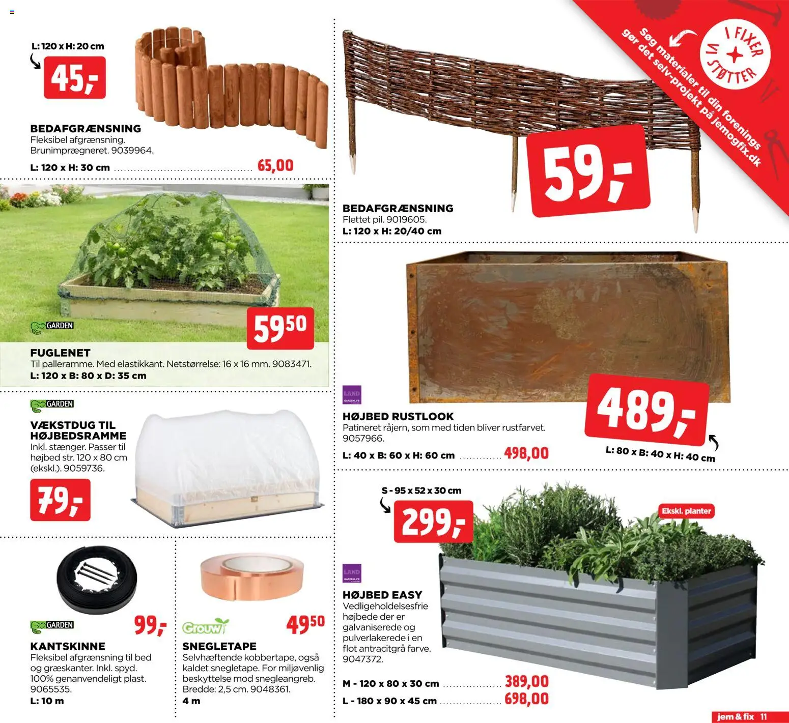 Jem & fix tilbudsavis – gyldig fra 17.05.2026 | Side: 11 | Produkter: Søm
