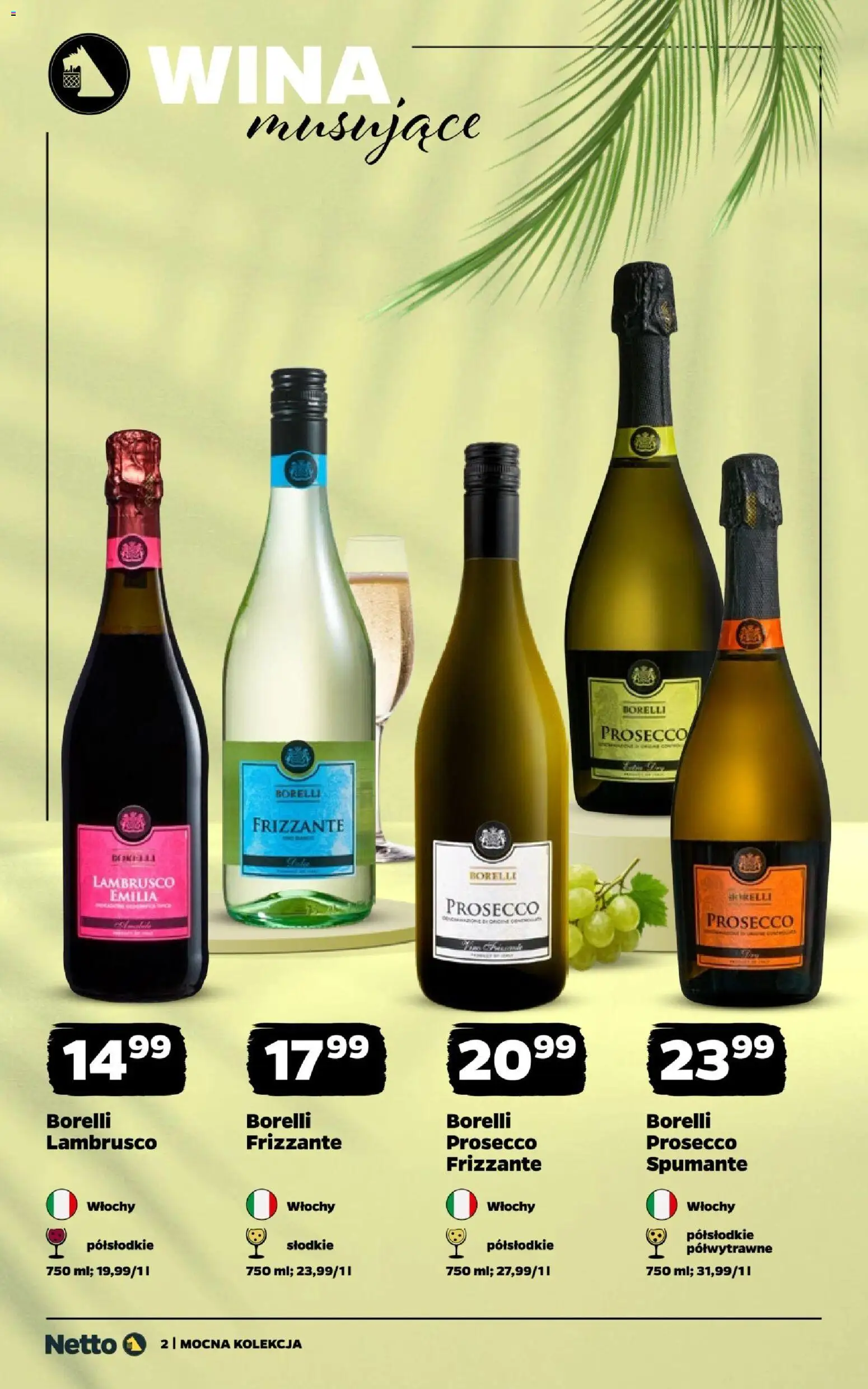 Netto gazetka - Wina od 31.08.2026 | Strona: 2 | Produkty: Wina musujące, Prosecco, Lambrusco