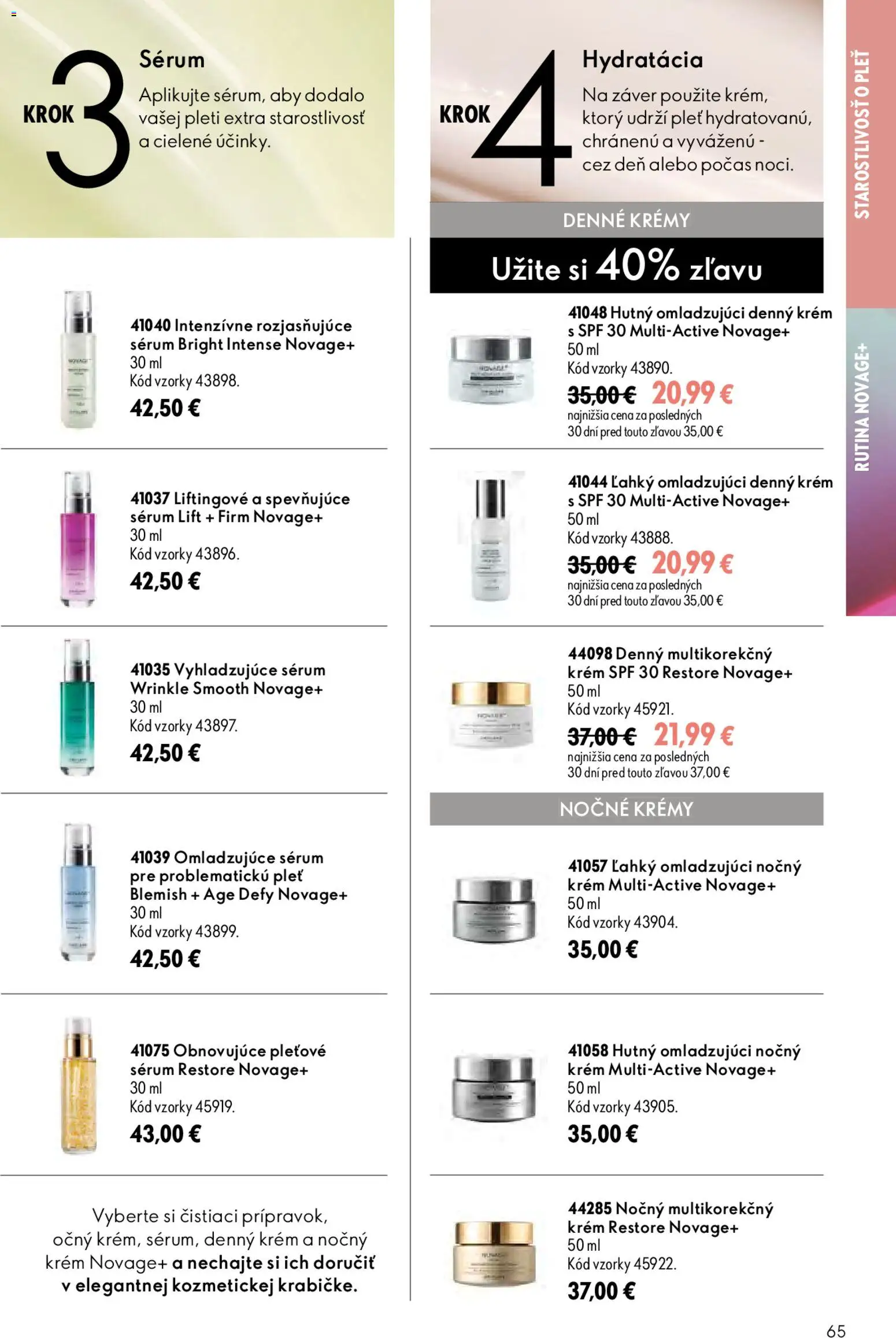 Nové Oriflame akcie – leták je platný od 09.09.2026 | Strana: 65 | Produkty: Krém