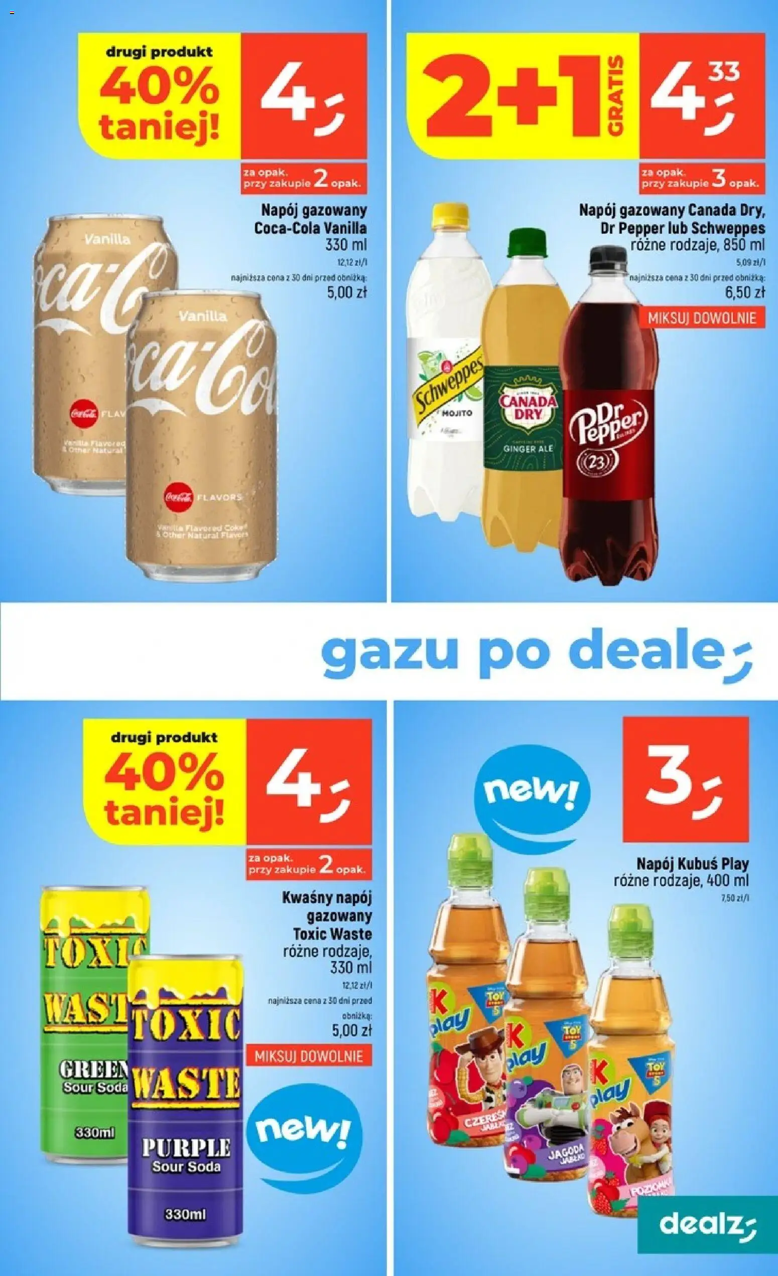 Dealz gazetka od 15.10.2026 | Strona: 27 | Produkty: Ginger Ale, Kubuś, Mojito