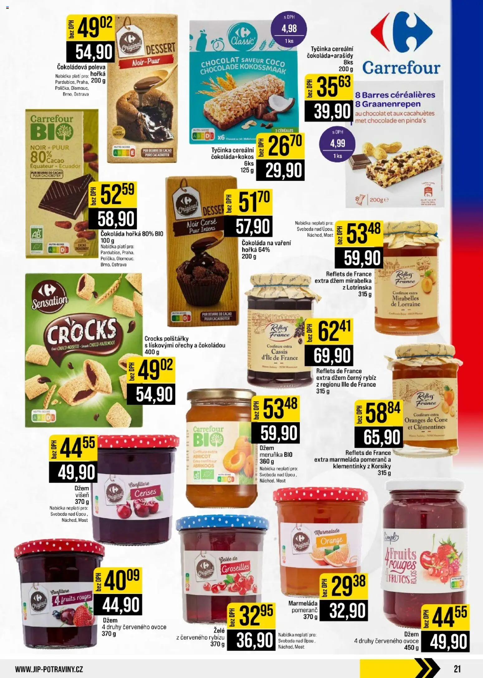 Jip leták - Cash & Carry od 05.08.2026 | Strana: 21 | Produkty: Polštářky, Ovoce, Džem, Mošt