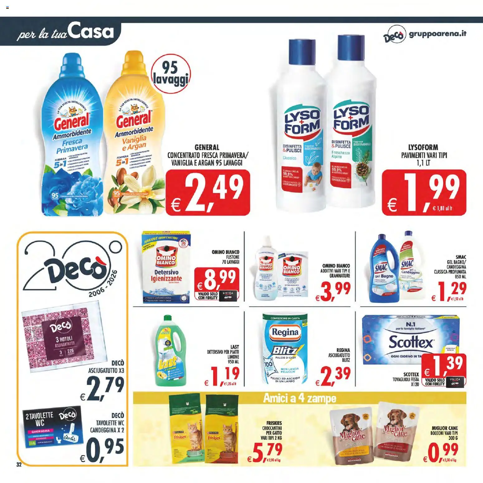 Volantino Decò del 23/10/2026 | Pagina: 39 | Prodotti: Candeggina, Limone, Asciugatutto, Bagno