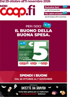 Anteprima del volantino COOP volantino Firenze valido a partire dal 29/10/2026