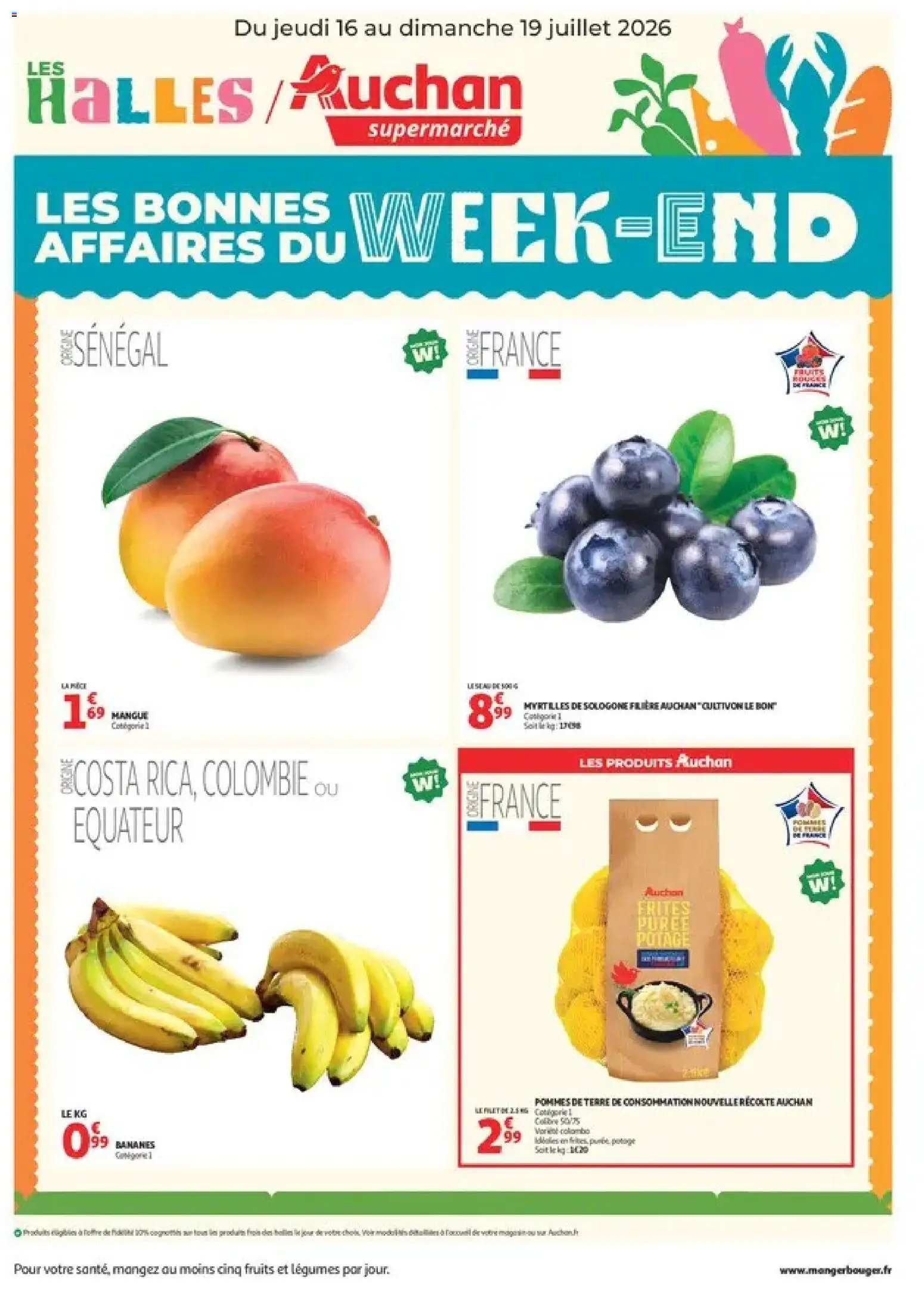 Auchan - Les bons plans du week-end dans votre super à partir du 16/07/2026 catalogue cover