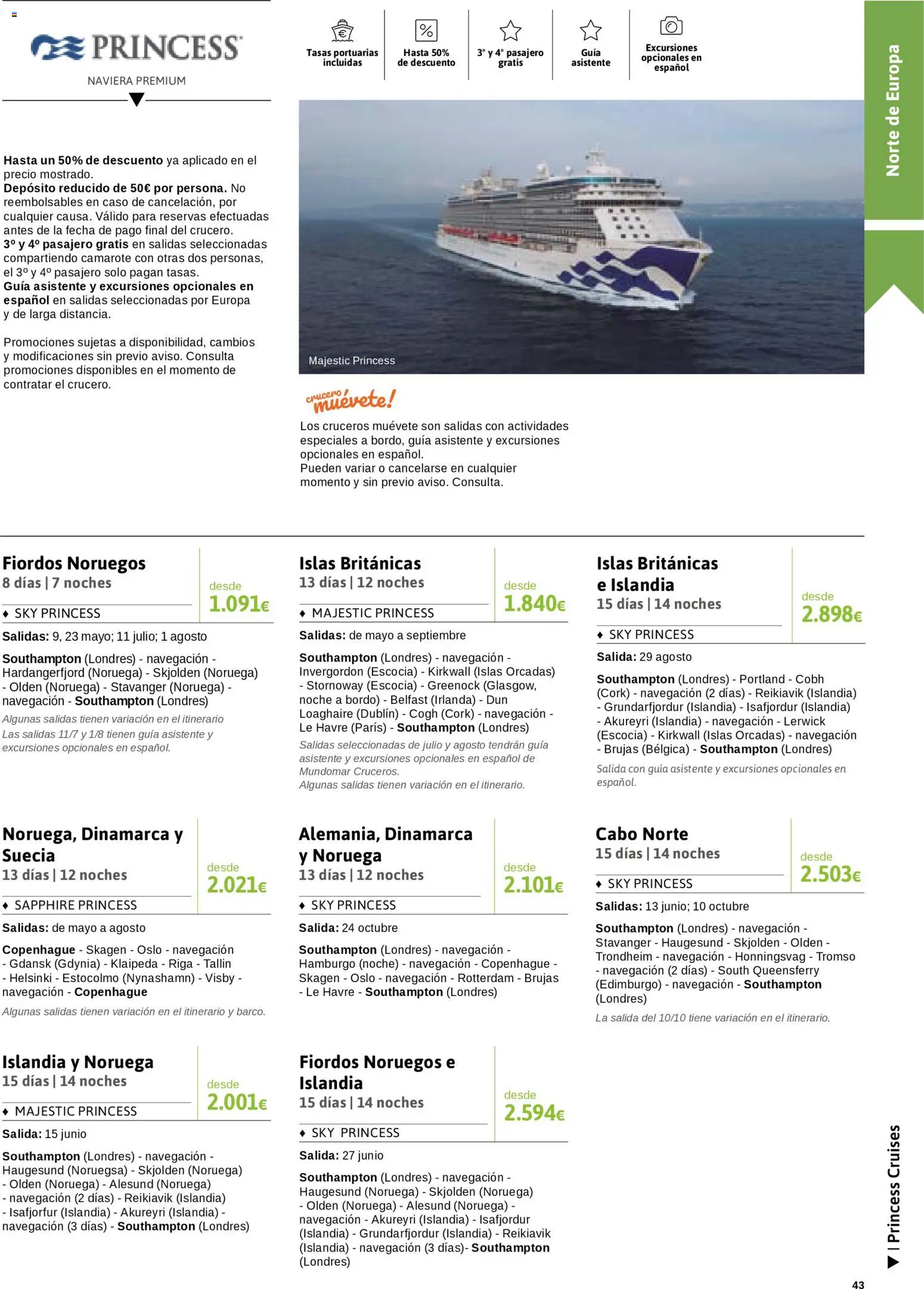 Viajes El Corte Inglés Semana del Crucero │ válido desde el 07.01.2026 | Página: 44 | Productos: Navegación