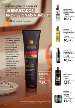 Pré-visualização Wonder Treatment Creme Styling Multibenefícios 10-em-1, 10-in-1 multi-benefit styling cream. válido de 01.05.2026 | Página: 142