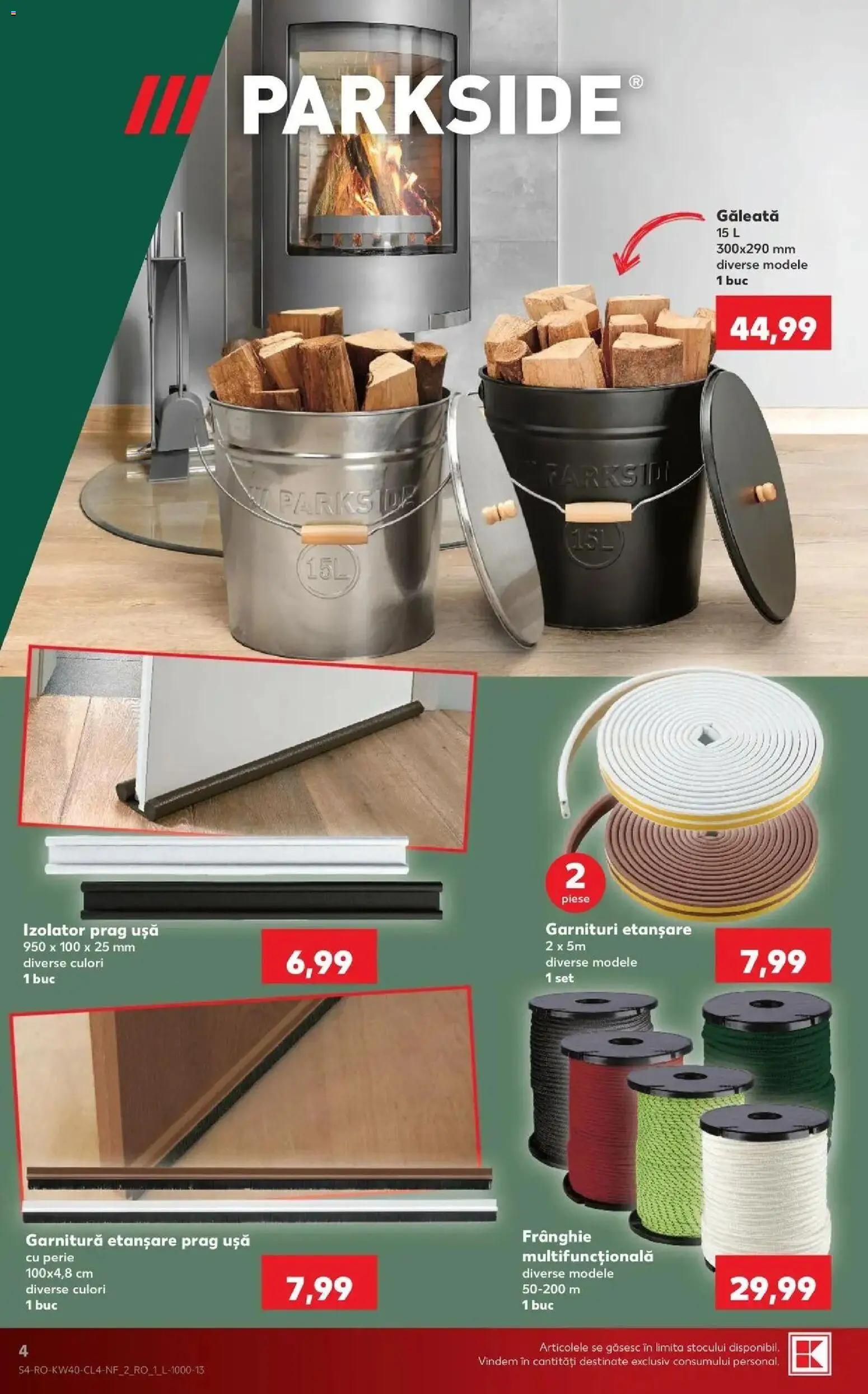 Kaufland Codlea 30.09.2026 - Revista si Oferta | Pagină: 4 | Produse: Parkside, Perie, Ușă