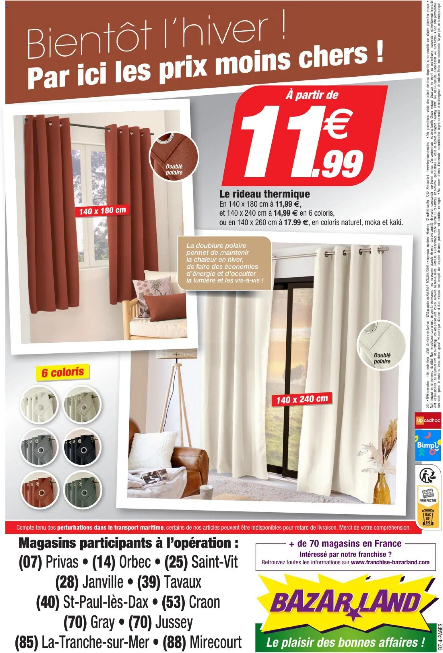 {H1} | Page: 4 | Produits: Rideau thermique, Polaire, Rideau