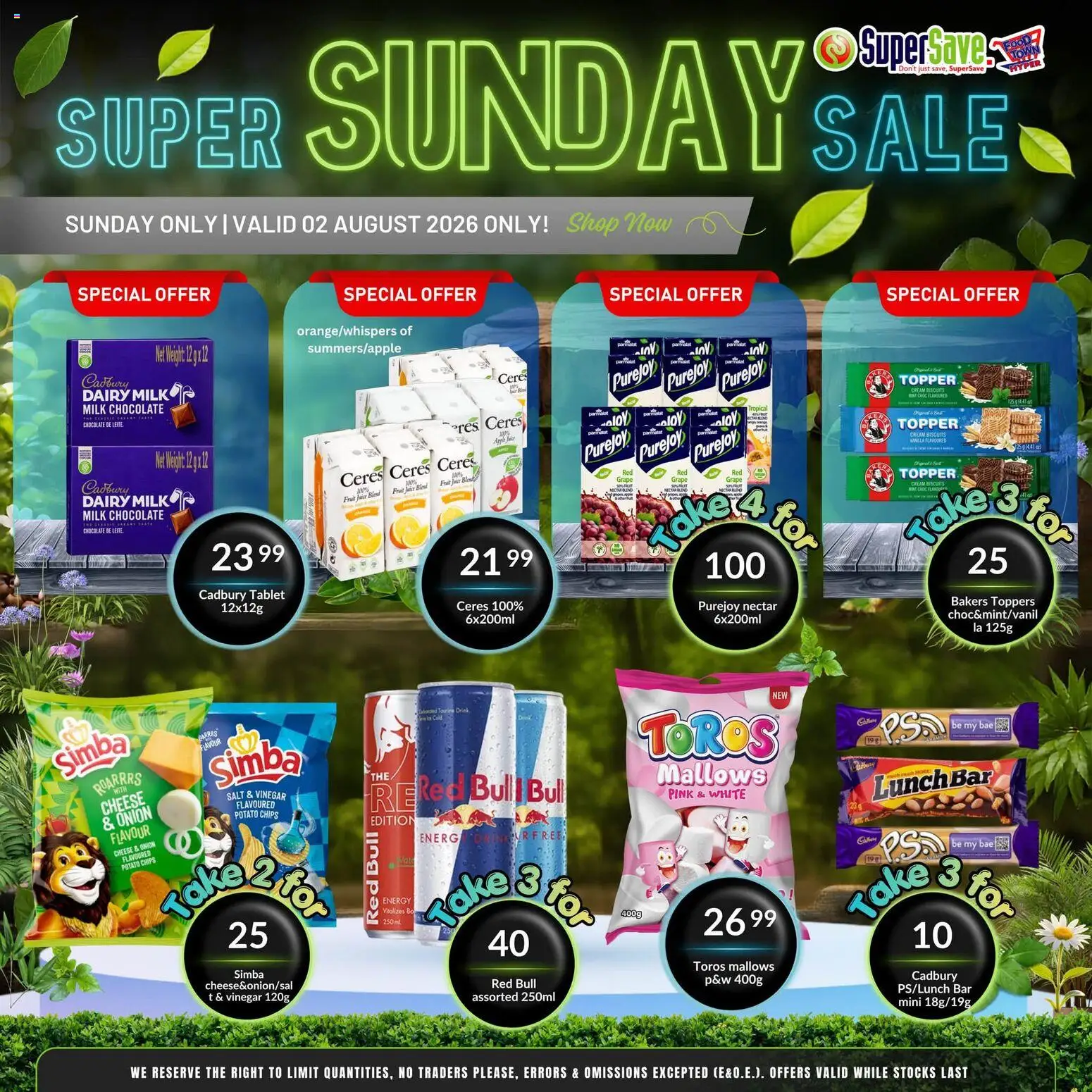 New Super Save catalogue – valid from 02/08/2026 | Page: 6 | Products: Cheese, Chocolate, Vinegar, Chips