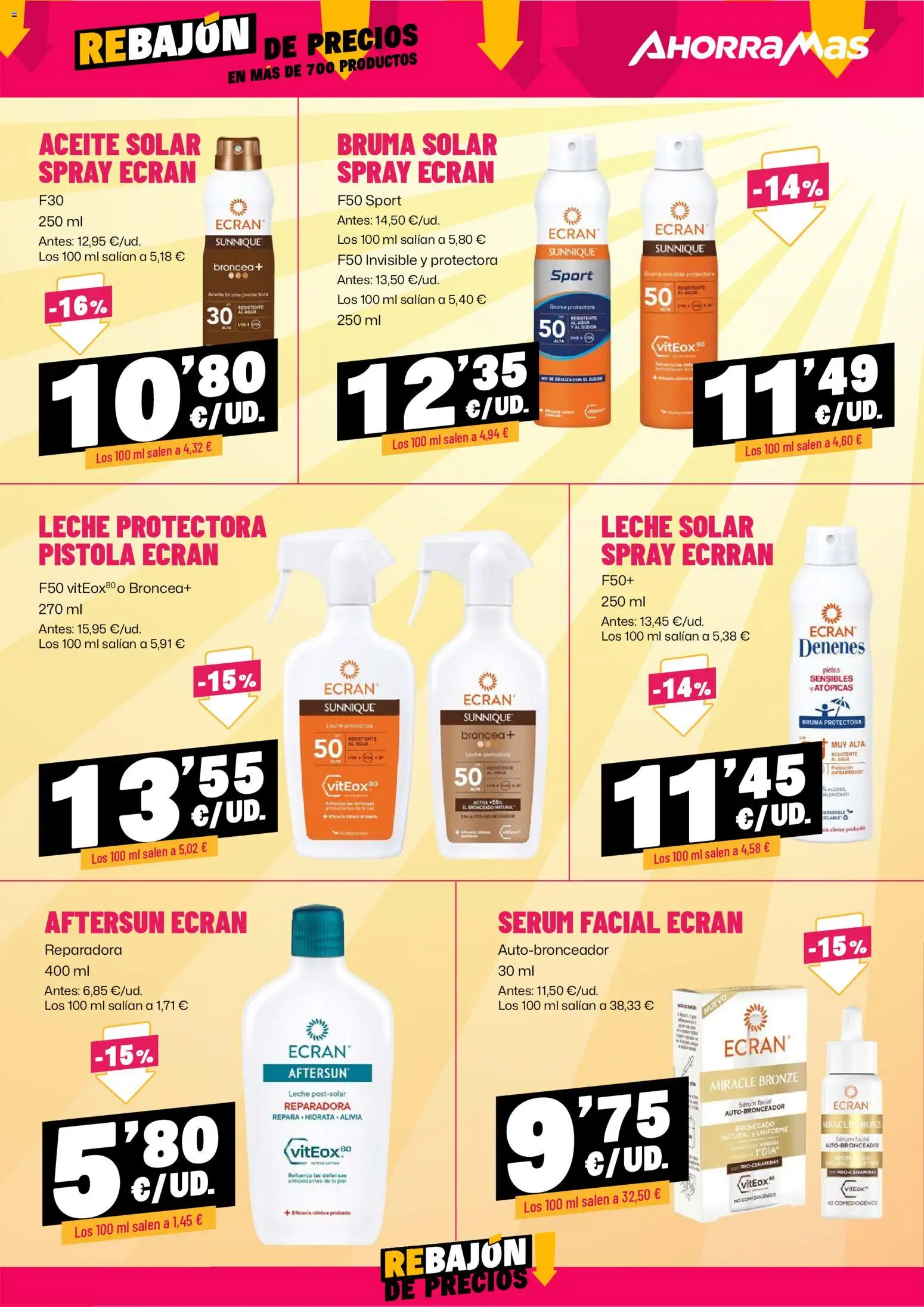 AhorraMas folleto │ válido desde el 16/07/2026 | Página: 18 | Productos: Sérum, Leche, Aceite