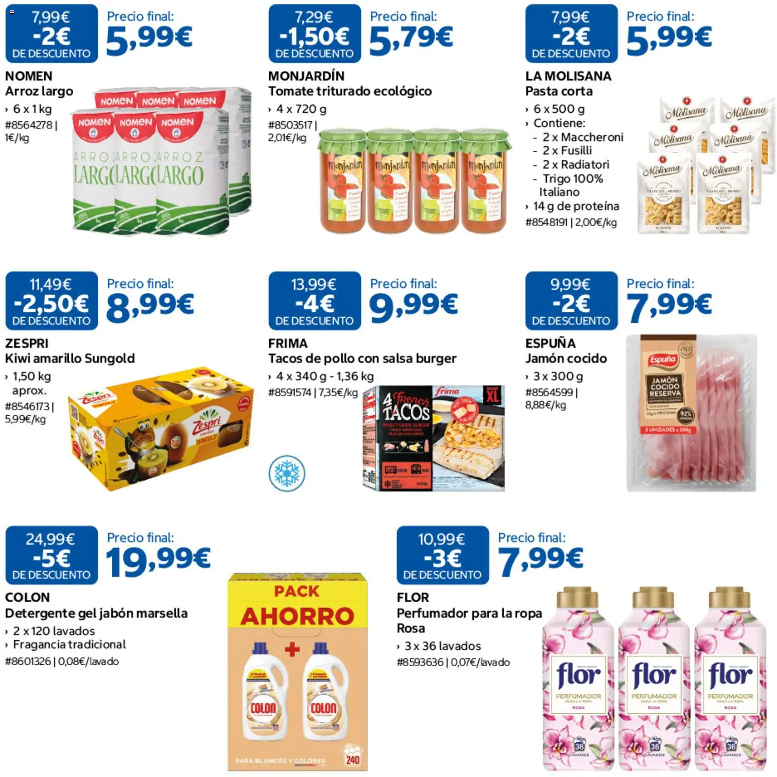 Costco  La vuelta de Vacaciones │ válido desde el 27/08/2026 | Página: 3 | Productos: Proteína, Detergente, Jamón, Tomate triturado