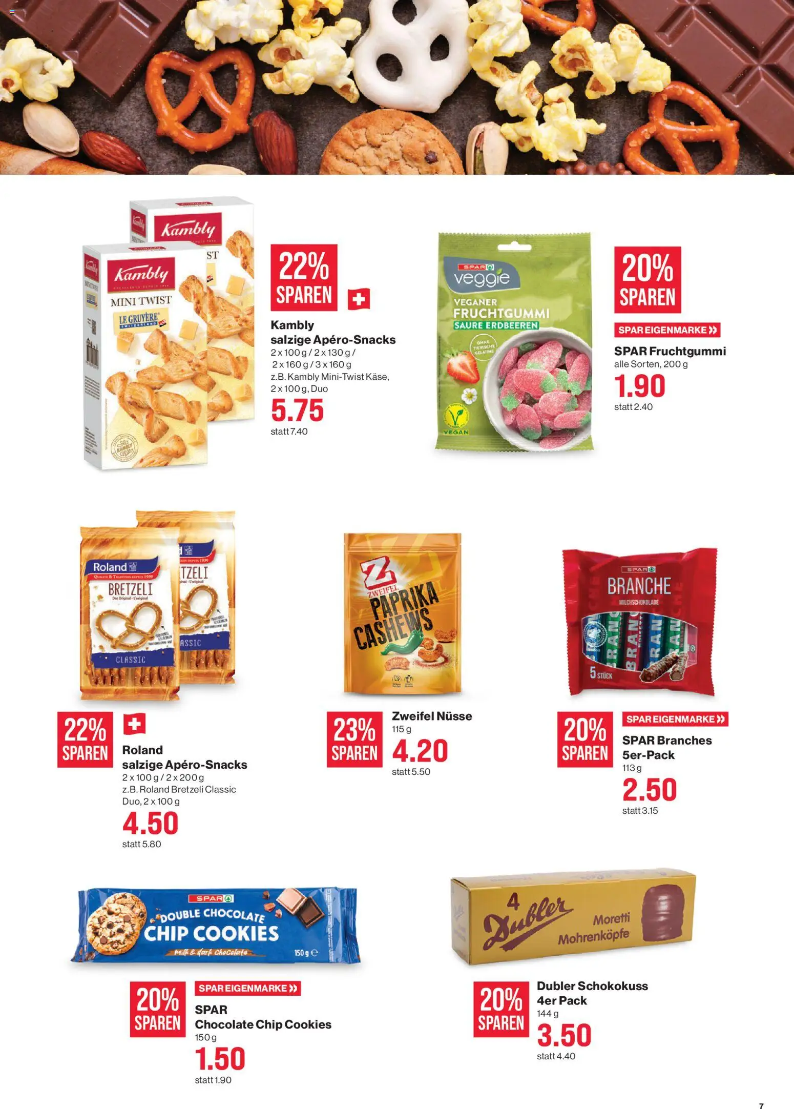 SPAR aktionen – gültig ab 16.07.2026 | Seite: 7 | Produkte: Paprika, Erdbeeren, Nüsse