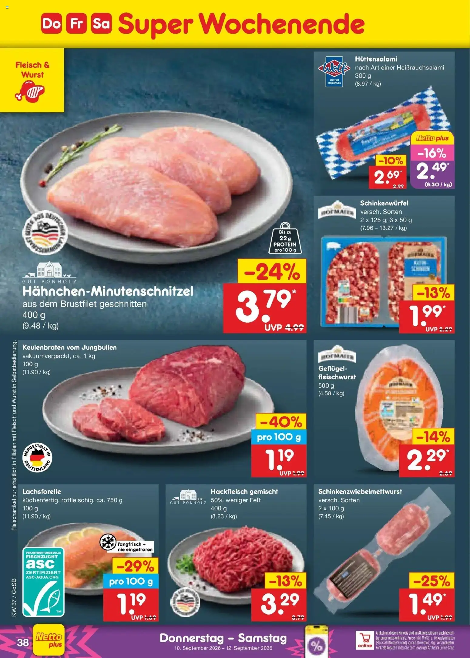Netto Marken-Discount Prospekt Leipzig – gültig ab 07.09.2026 | Seite: 54 | Produkte: Wurst, Fleisch, Hackfleisch