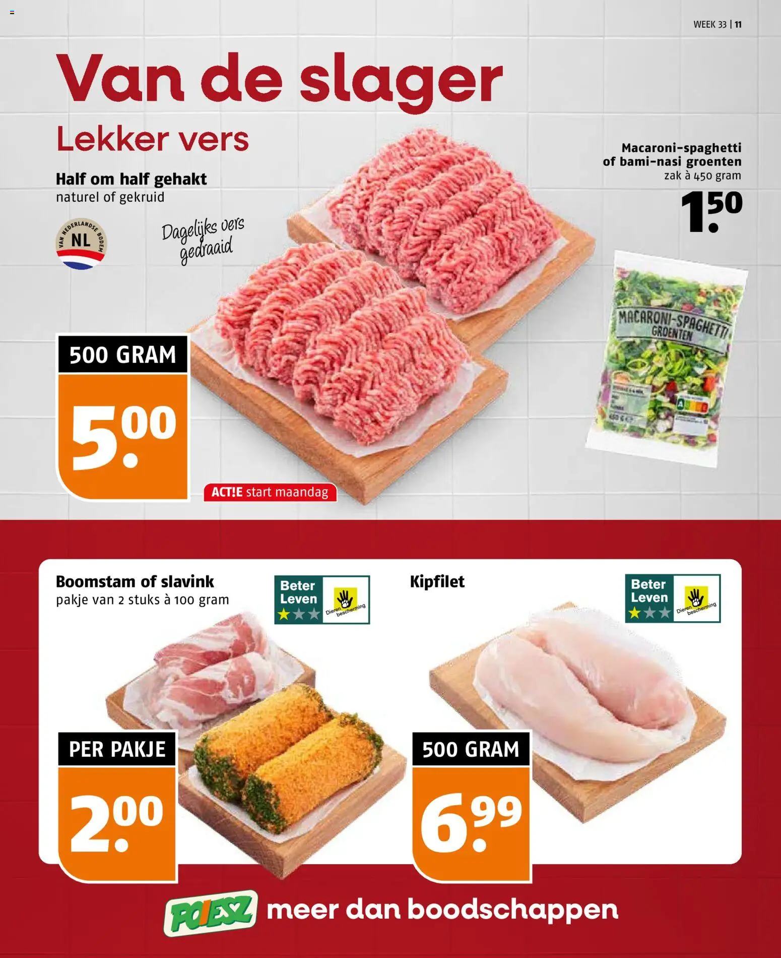 {H1} | Pagina: 11 | Producten: Gehakt, Zak, Groenten