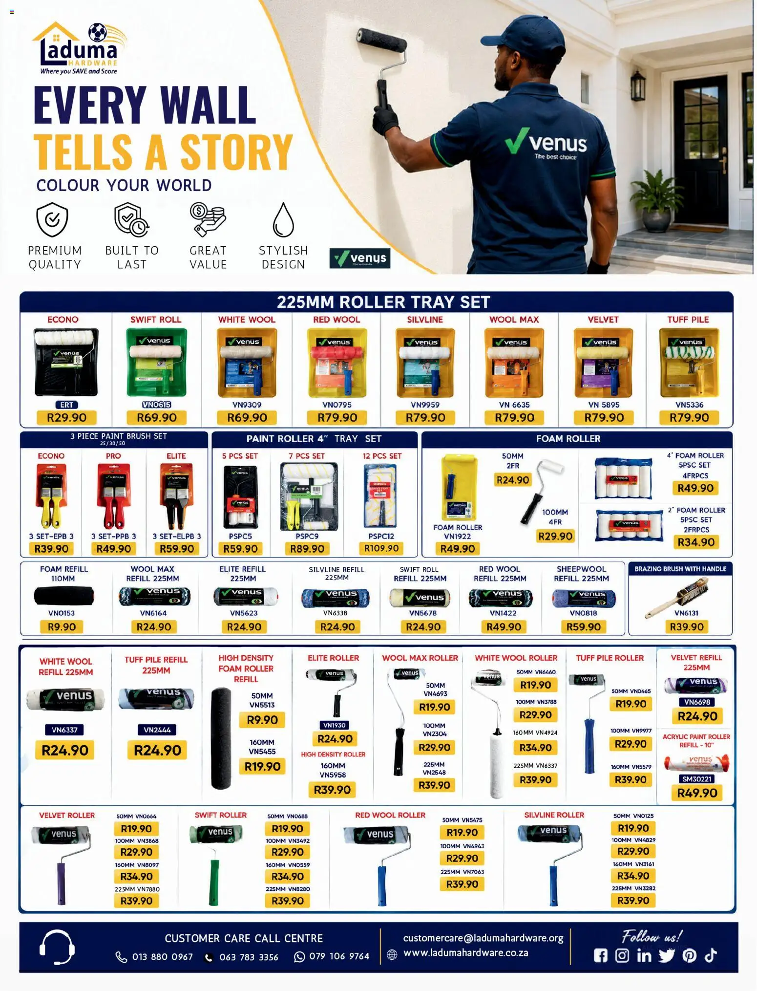 New Laduma Hardware catalogue – valid from 01/08/2026 | Page: 11 | Products: Tray, Paint, Brush, Foam