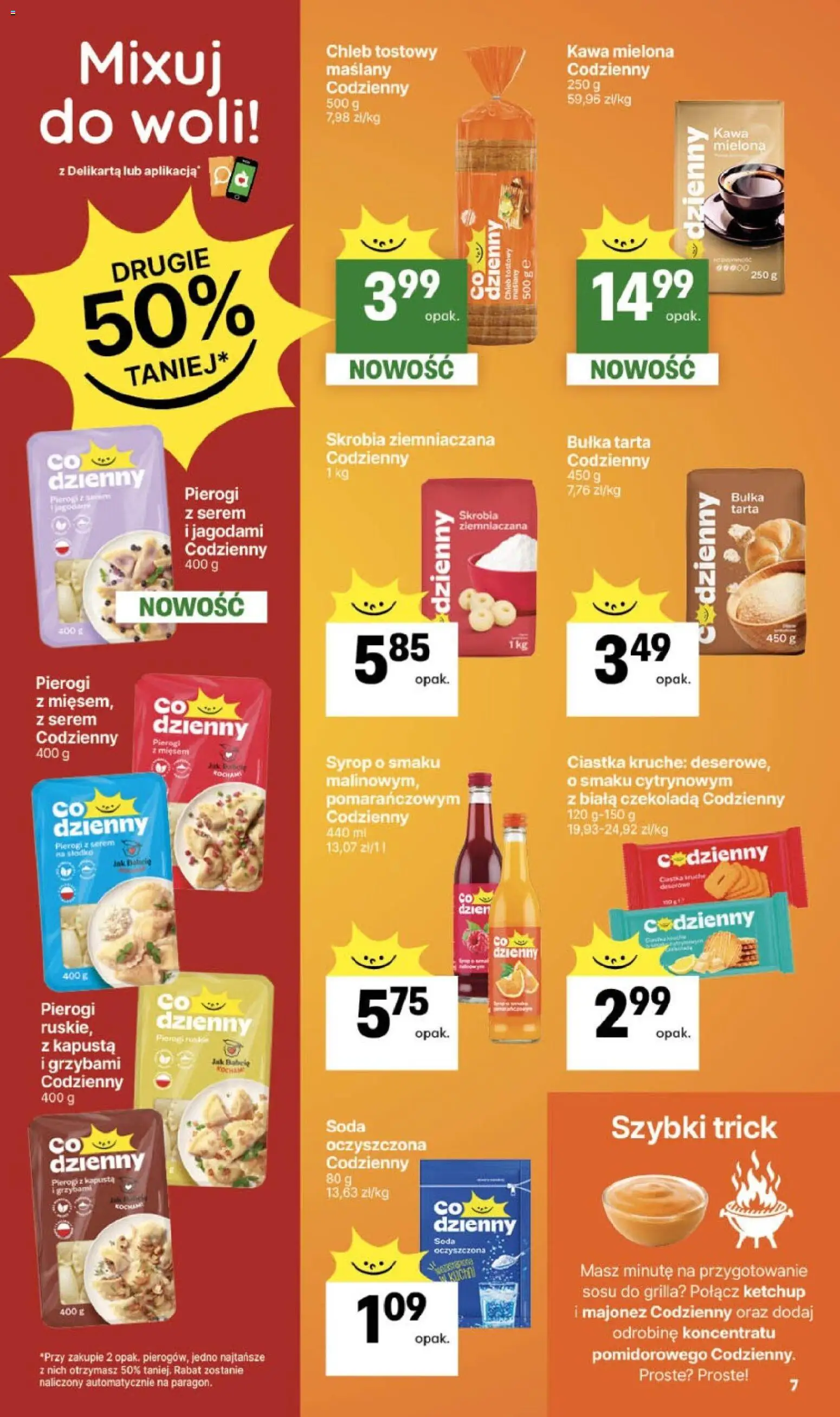 Delikatesy Centrum gazetka od 07.05.2026 | Strona: 7 | Produkty: Bułka tarta, Bułka, Chleb, Majonez