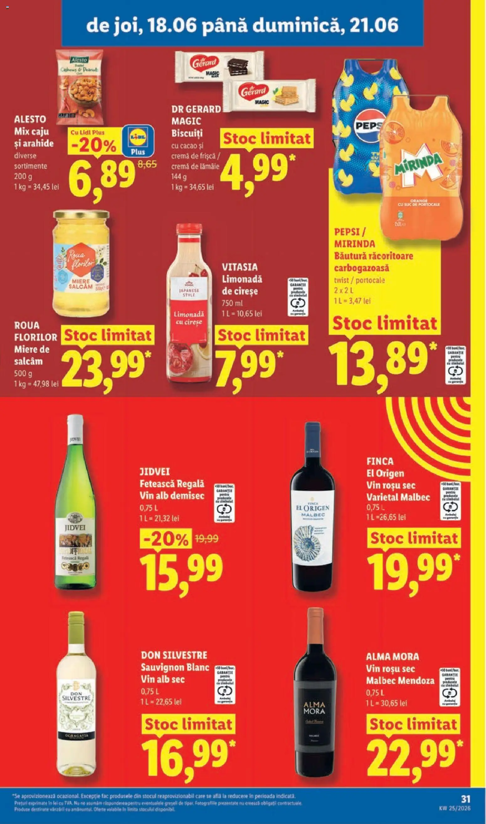 Noul catalog Lidl – valabil de la 15.06.2026 | Pagină: 31 | Produse: Delgeç, Caju, Frișcă, Lămâie