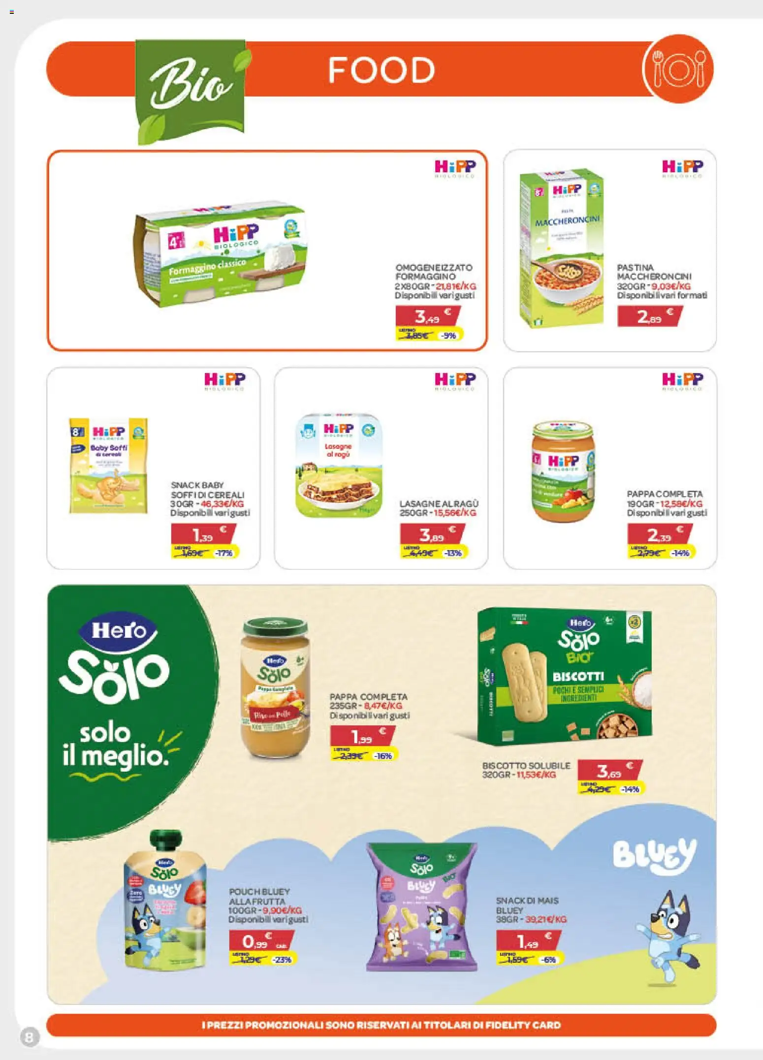 Volantino Bimbo store del 12/10/2026 | Pagina: 8 | Prodotti: Cereali, Ingredienti, Mais, Lasagne